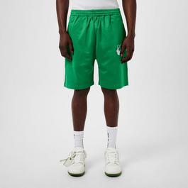 Off White Men's Hands Off Skate Track Shorts, Adjustable Drawstring