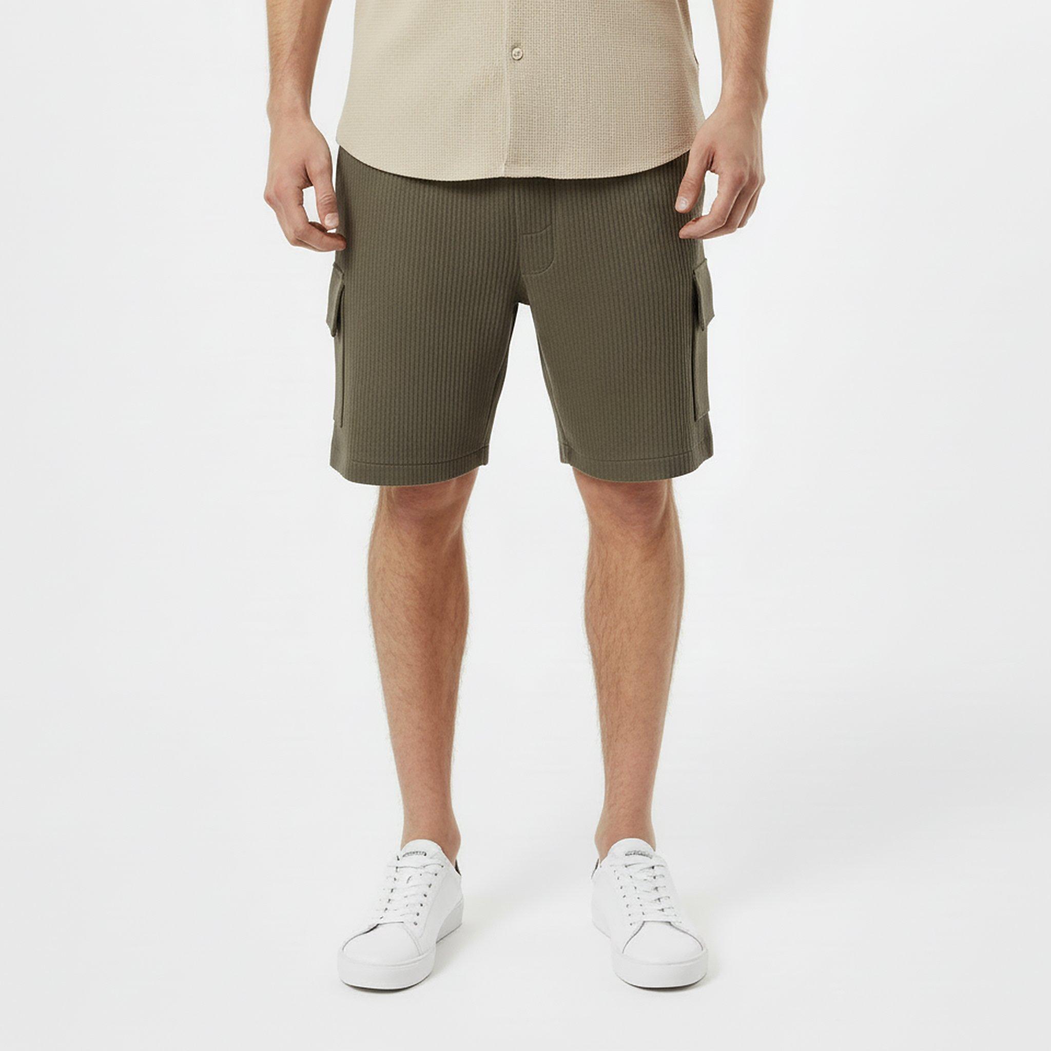 Smokey Olive - Jack Wills - Men's Fleece Jogger Shorts - 3