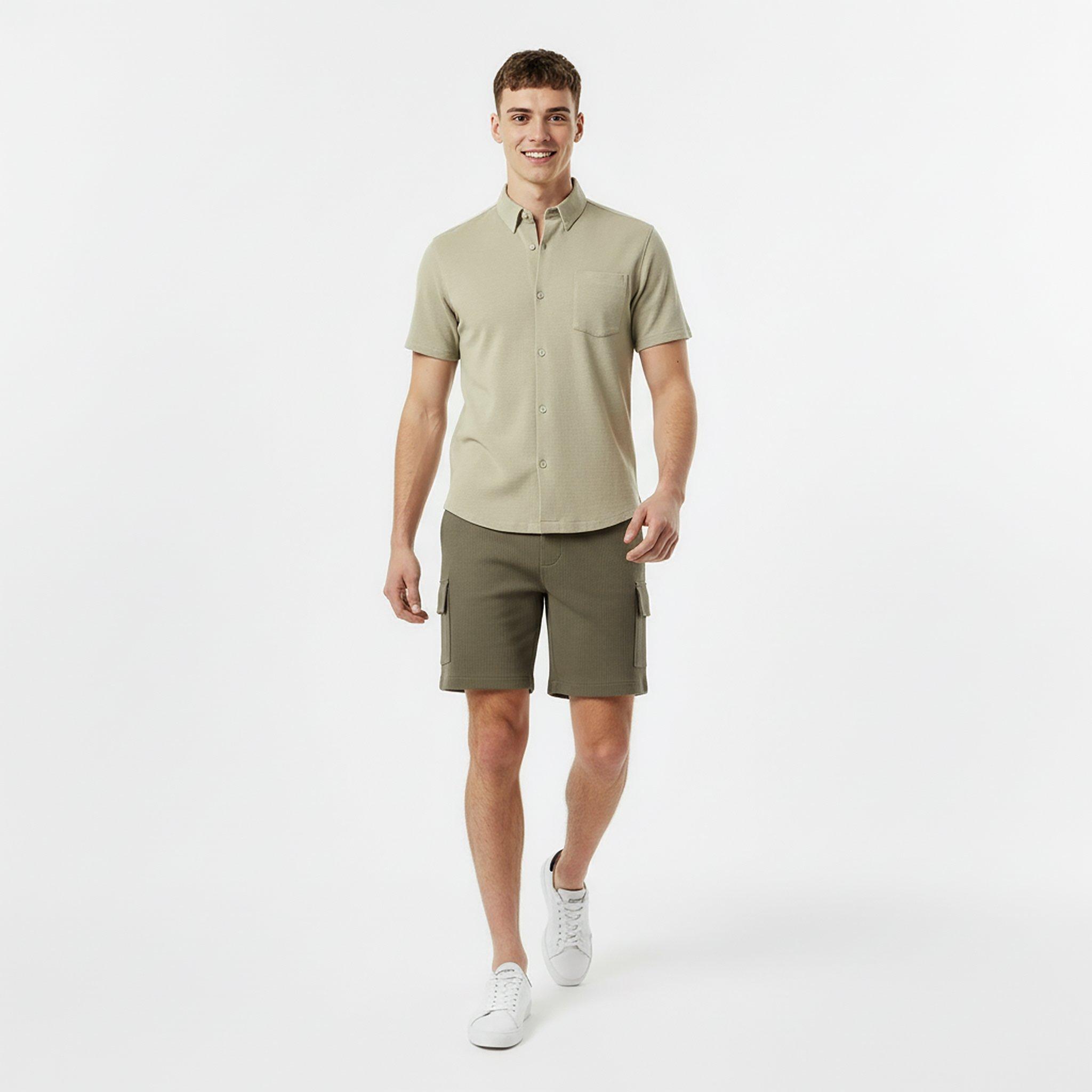 Smokey Olive - Jack Wills - Men's Fleece Jogger Shorts - 5