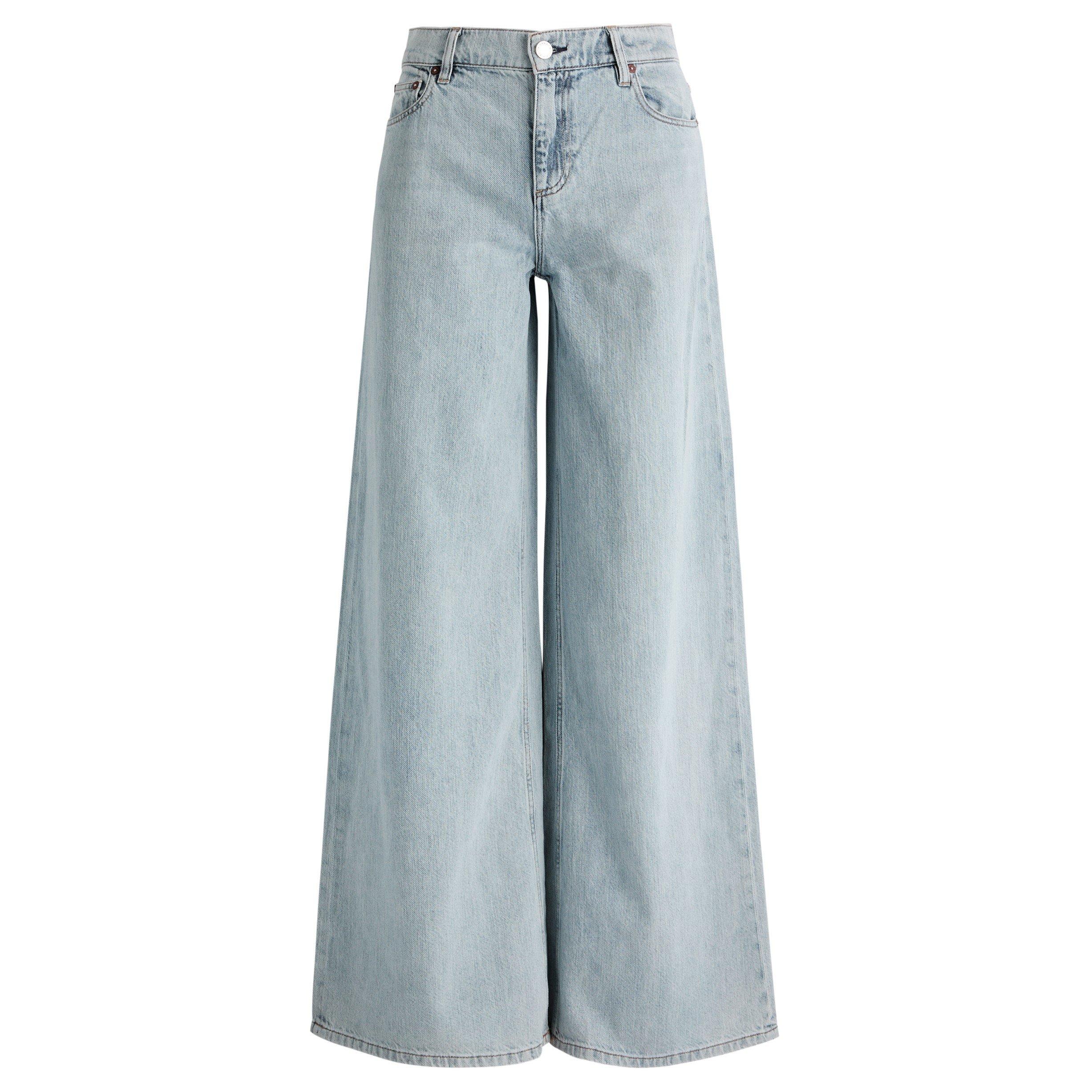 LIGHT BLUE - Alice And Olivia - J HARPER MR SUPER BAGGY JEANS