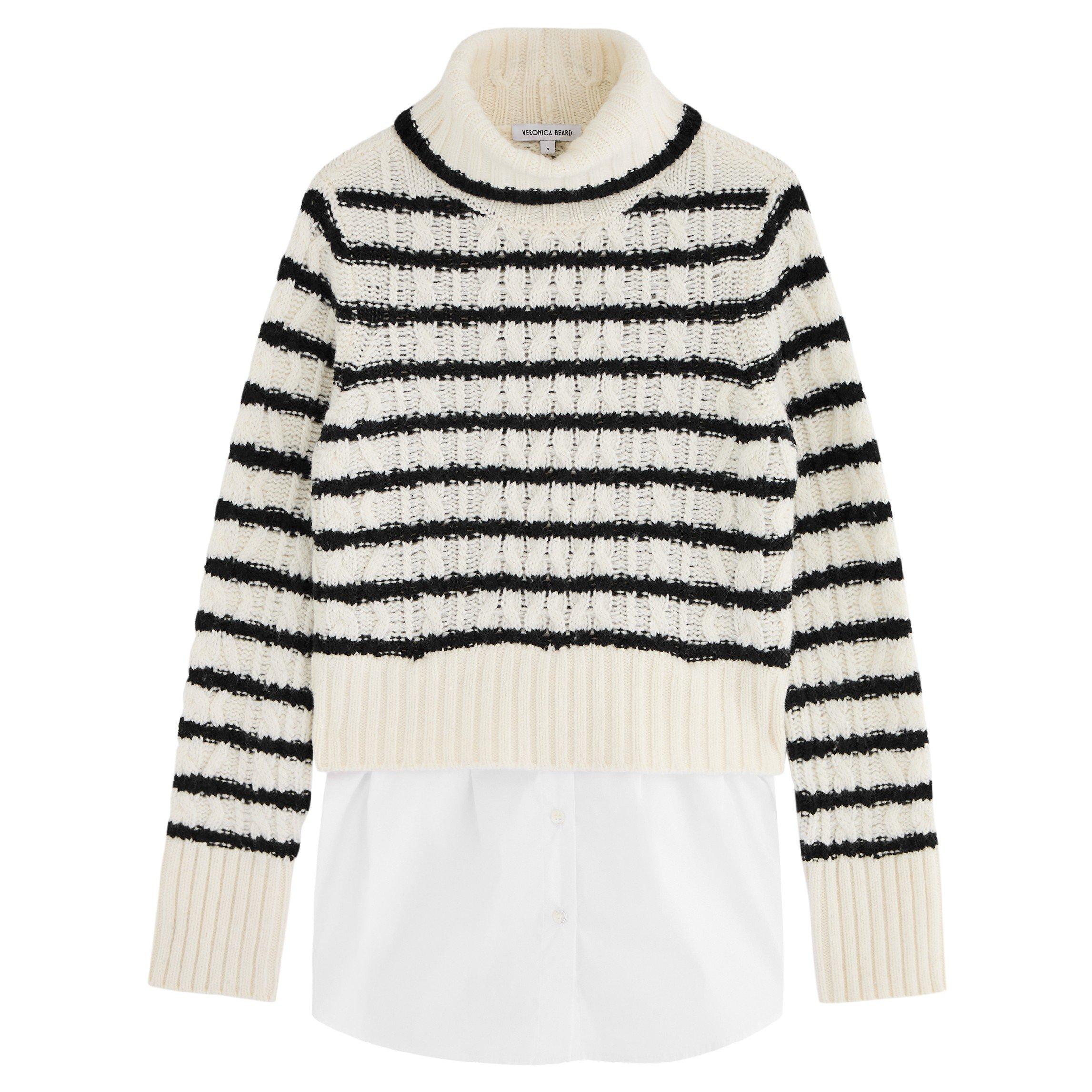 WHITE AND BLACK - Veronica Beard - IYLA TURTLENECK