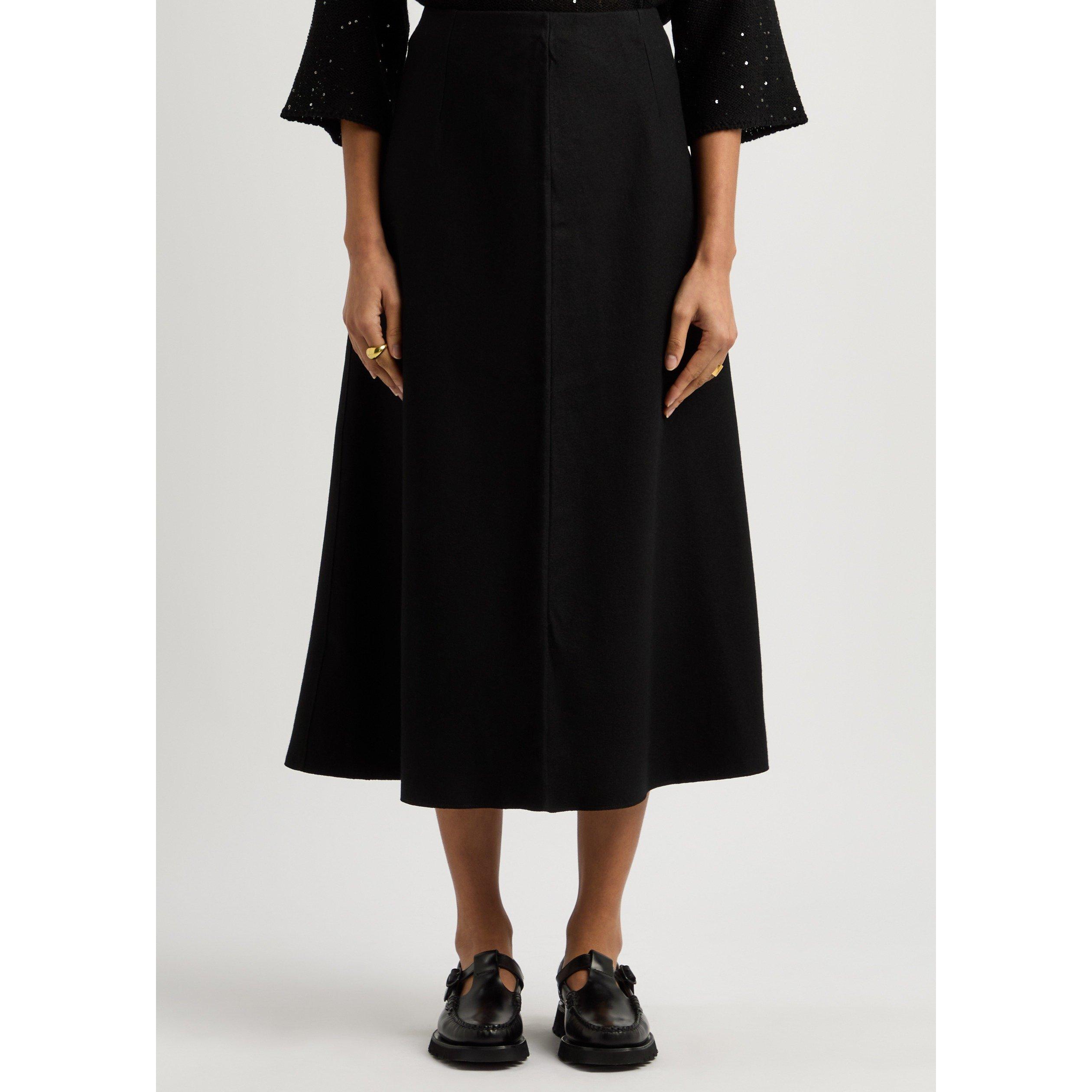 BLACK - Eileen Fisher - SS A LINE MIDI SKIRT - 2