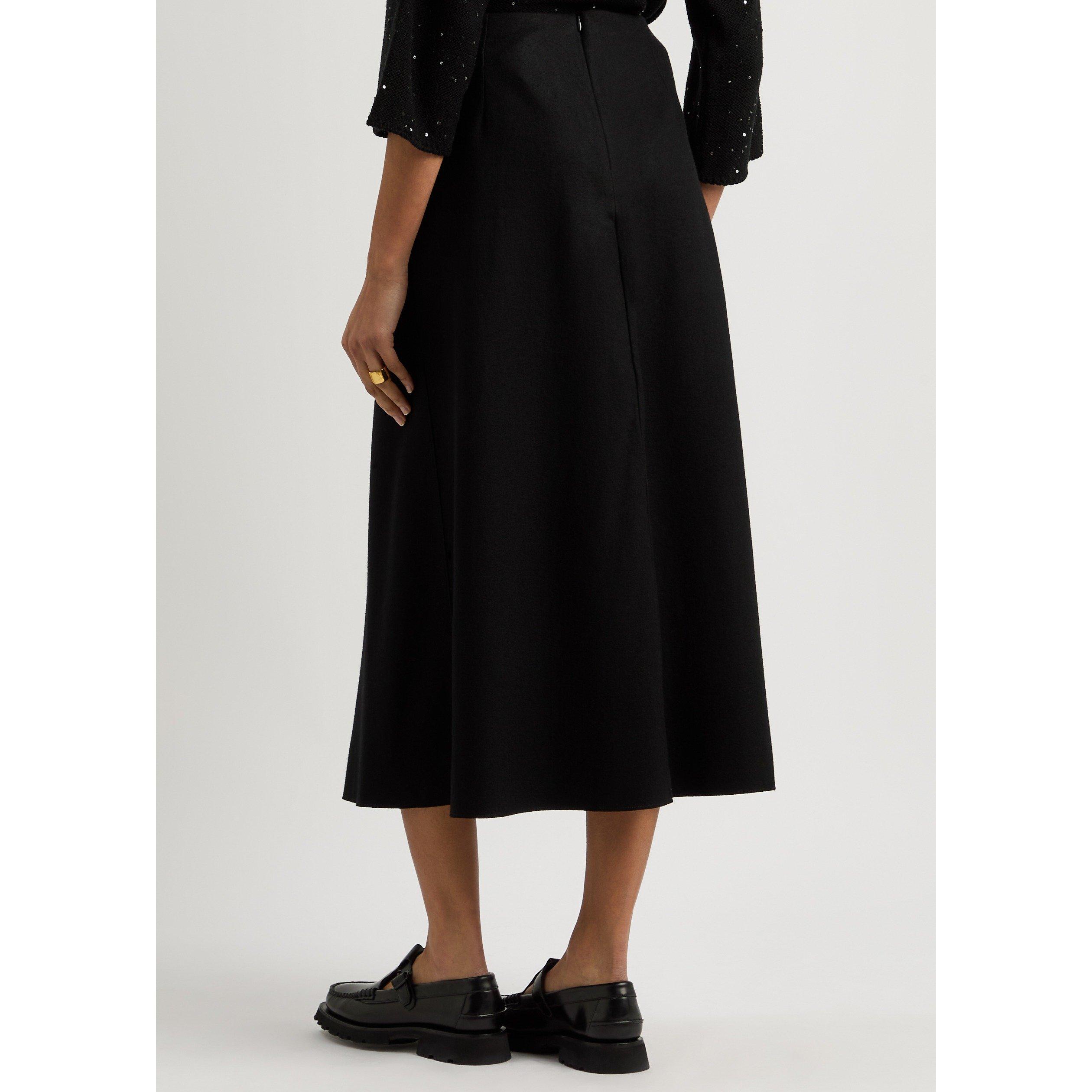 BLACK - Eileen Fisher - SS A LINE MIDI SKIRT - 3