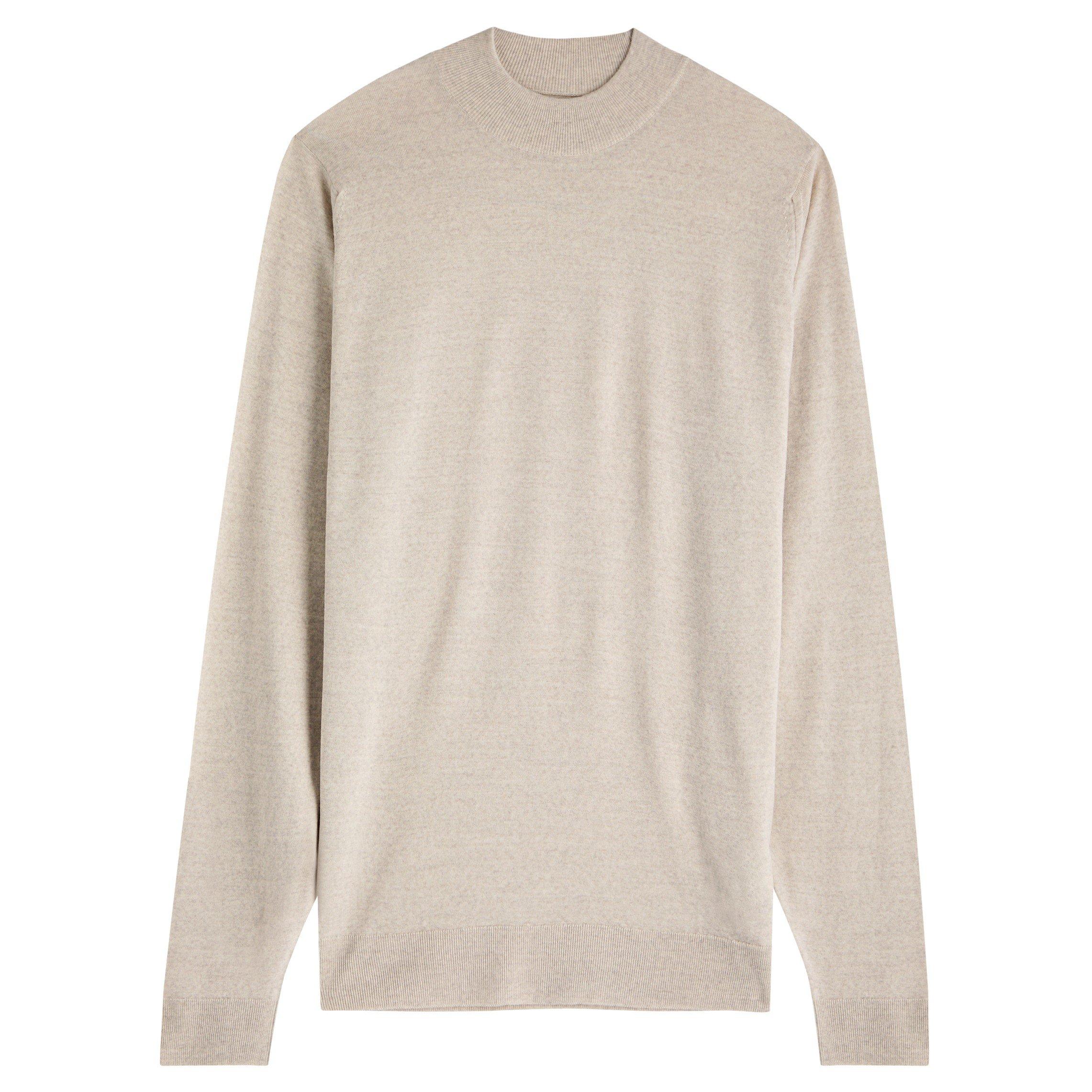 LIGHT GREY - John Smedley - SMED KNIT MCK NCK HARCOURT