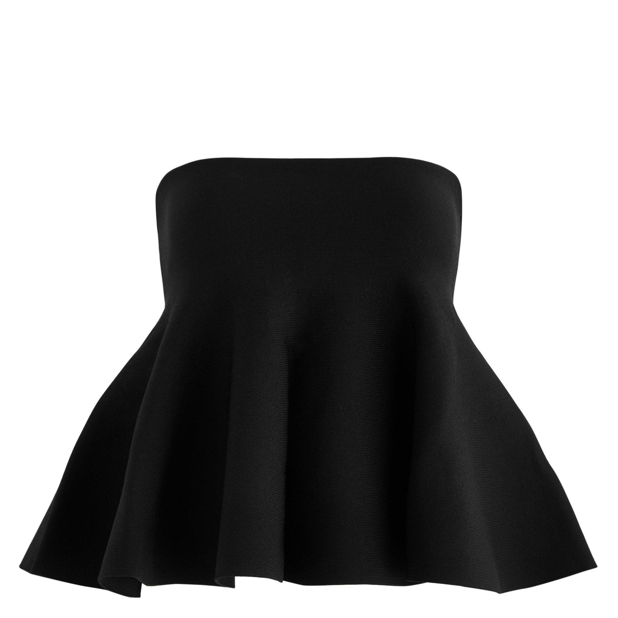 BLACK - Clea - TO ABIGAIL CREPE KNIT TOP