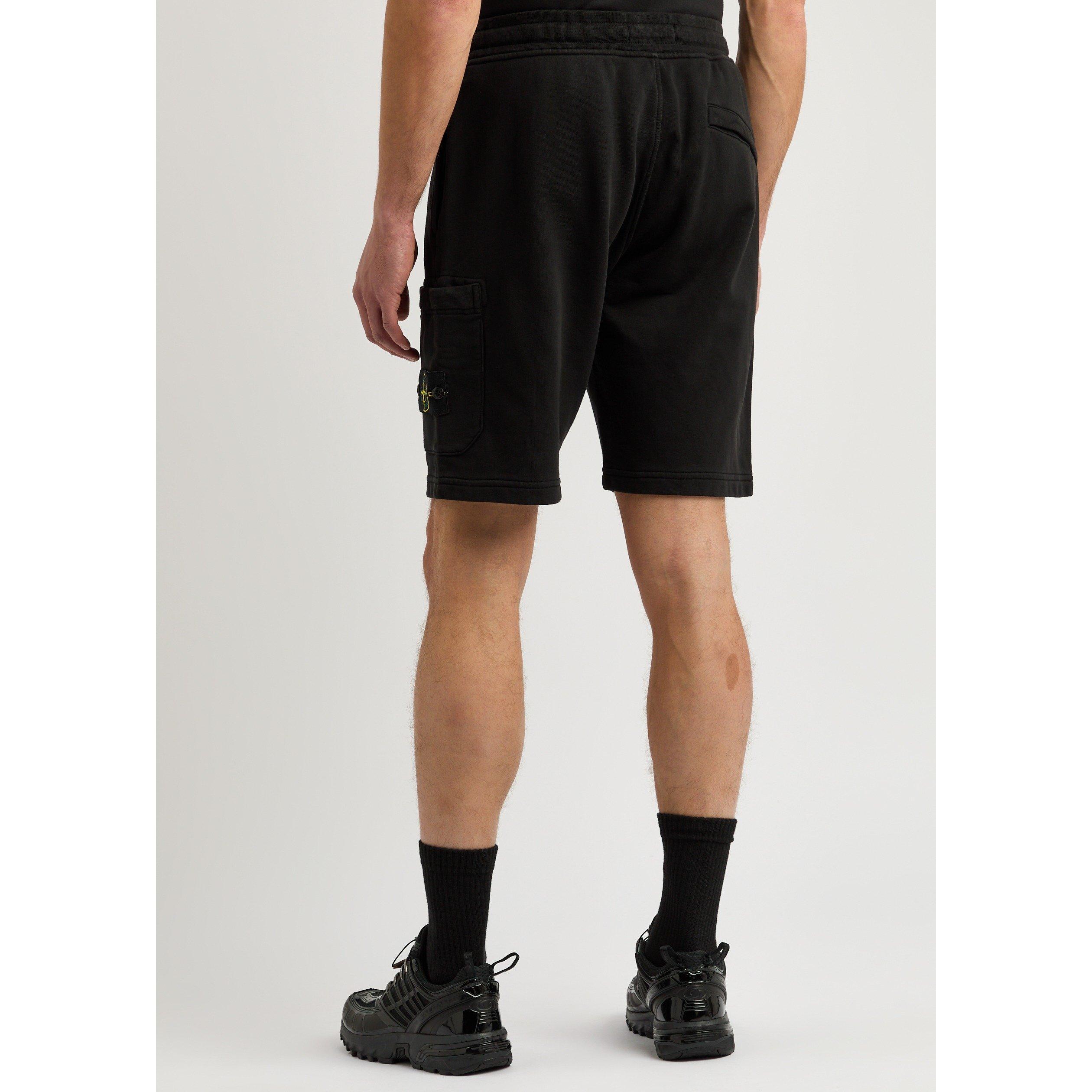 BLACK - Stone Island - SI GARMENT DYED SHORTS - 3