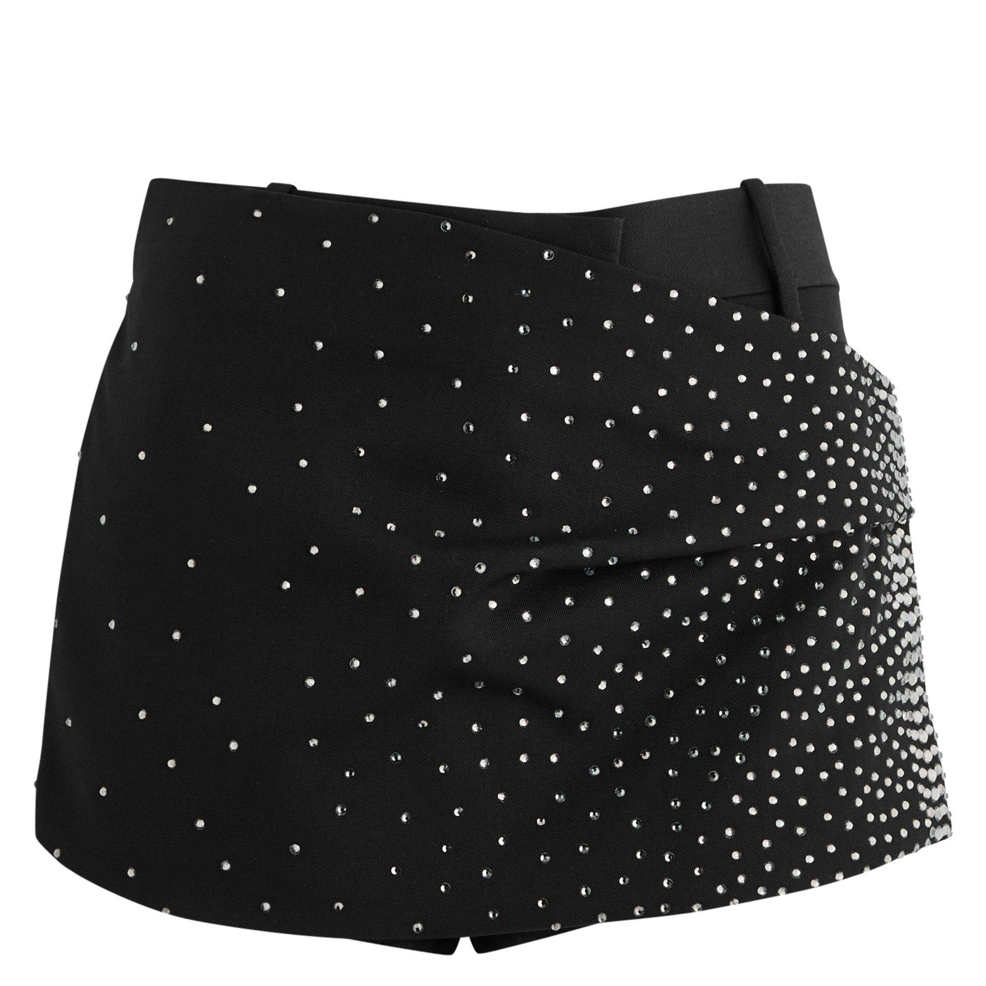 BLACK - The Attico - SH EMBELLISHED SHORT PANT