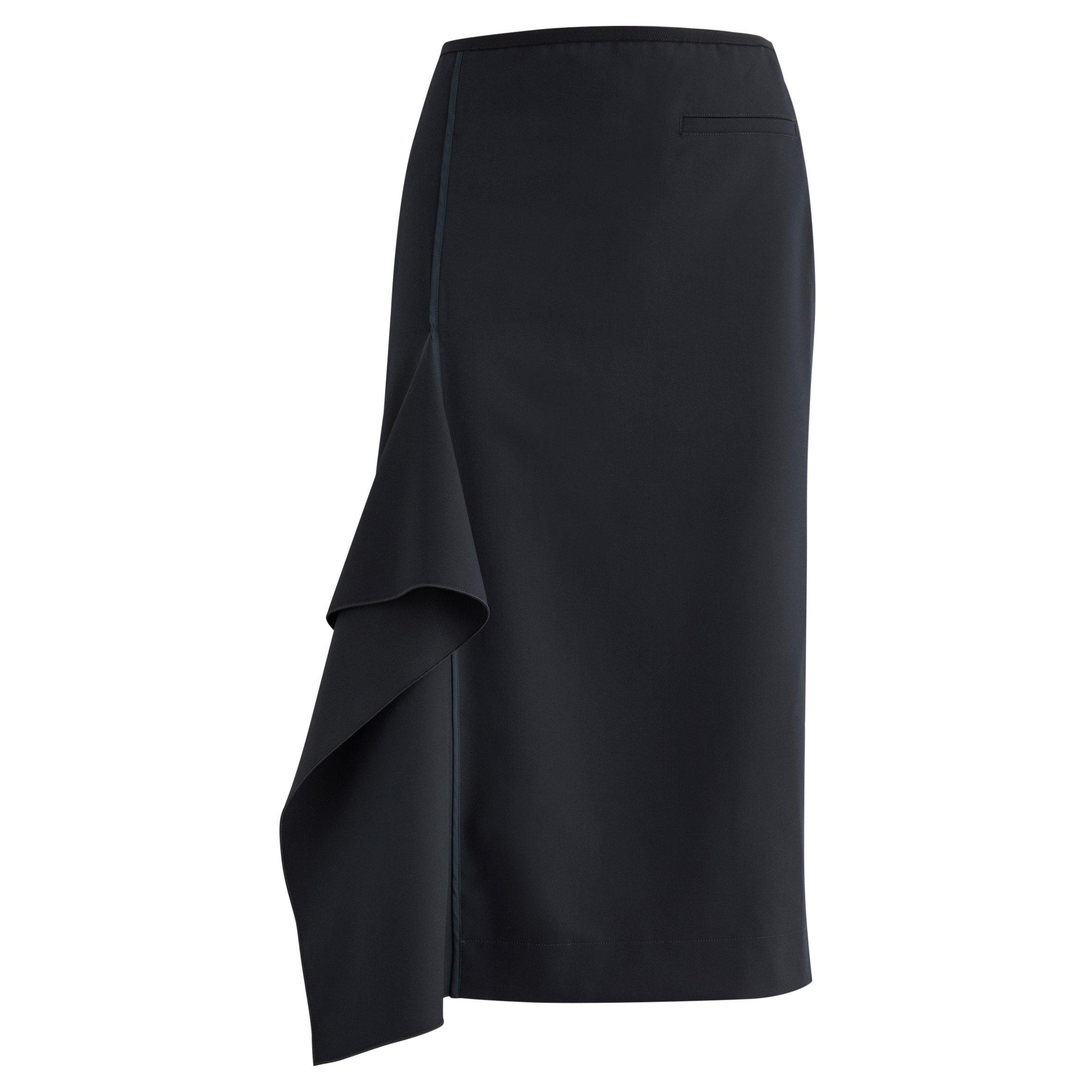 NAVY AND OTHER - High - SS SKETCH OUT RUFFLE SKIRT