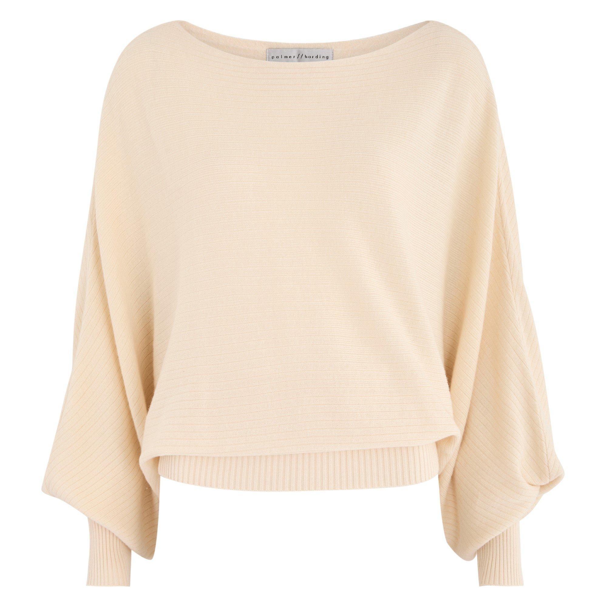 CREAM - Palmer Harding - KW HAZY LG SLV KNIT JUMPER