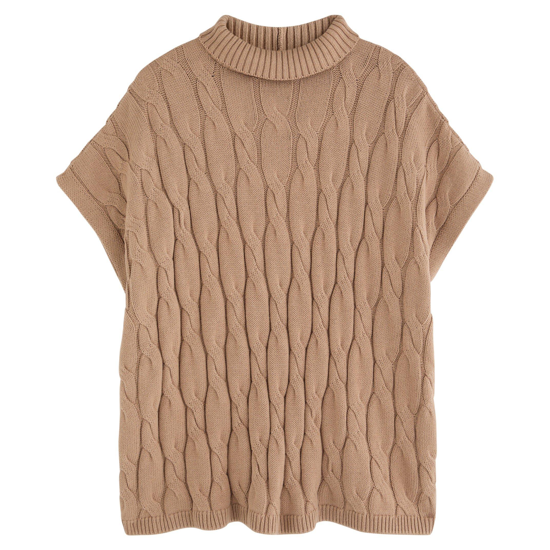 BEIGE - Eileen Fisher - ACC CABLE PONCHO