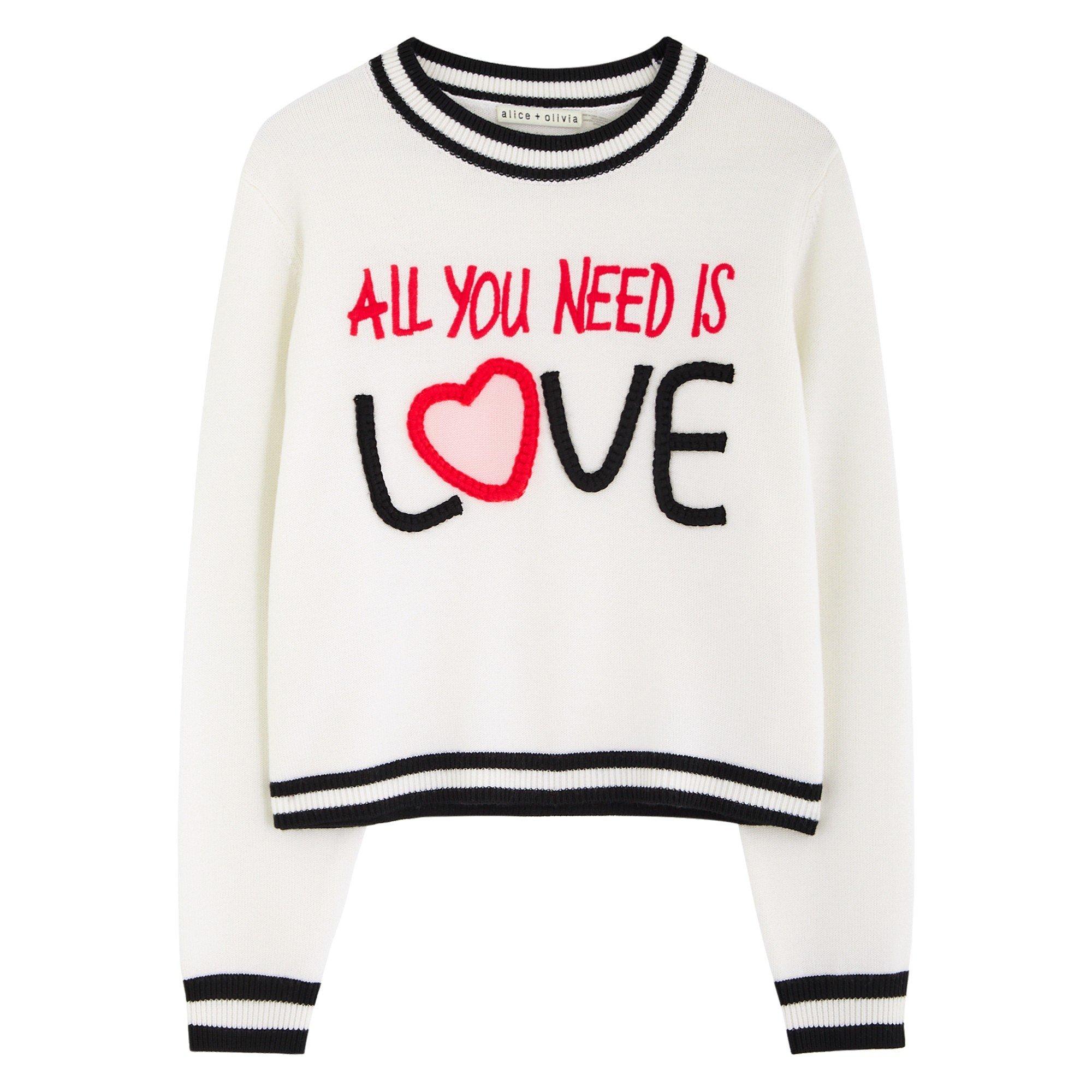 WHITE AND OTHER - Alice And Olivia - K LS GLEESON BEATLES PULLOVER