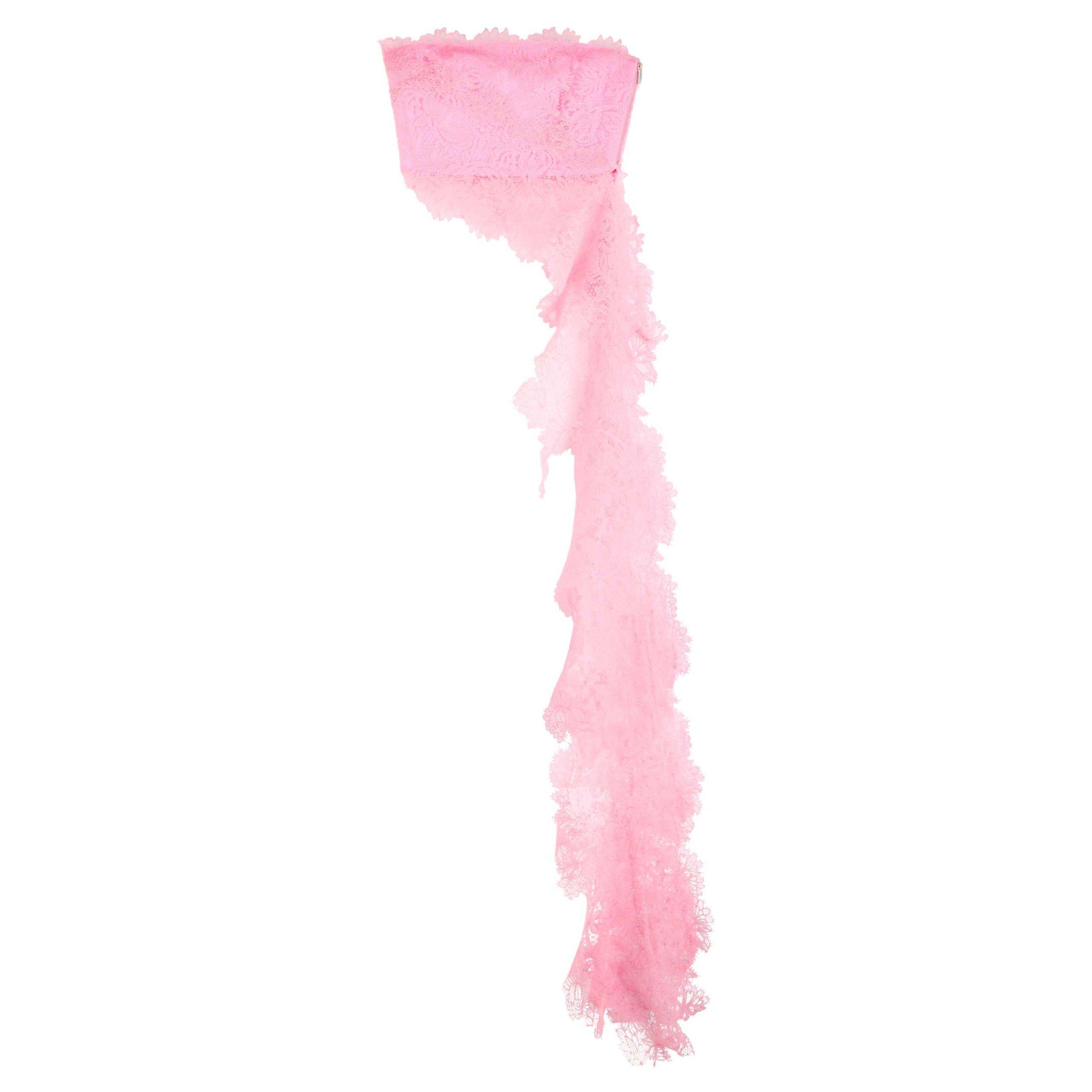 PINK - David Koma - LACE TRAIN TOP