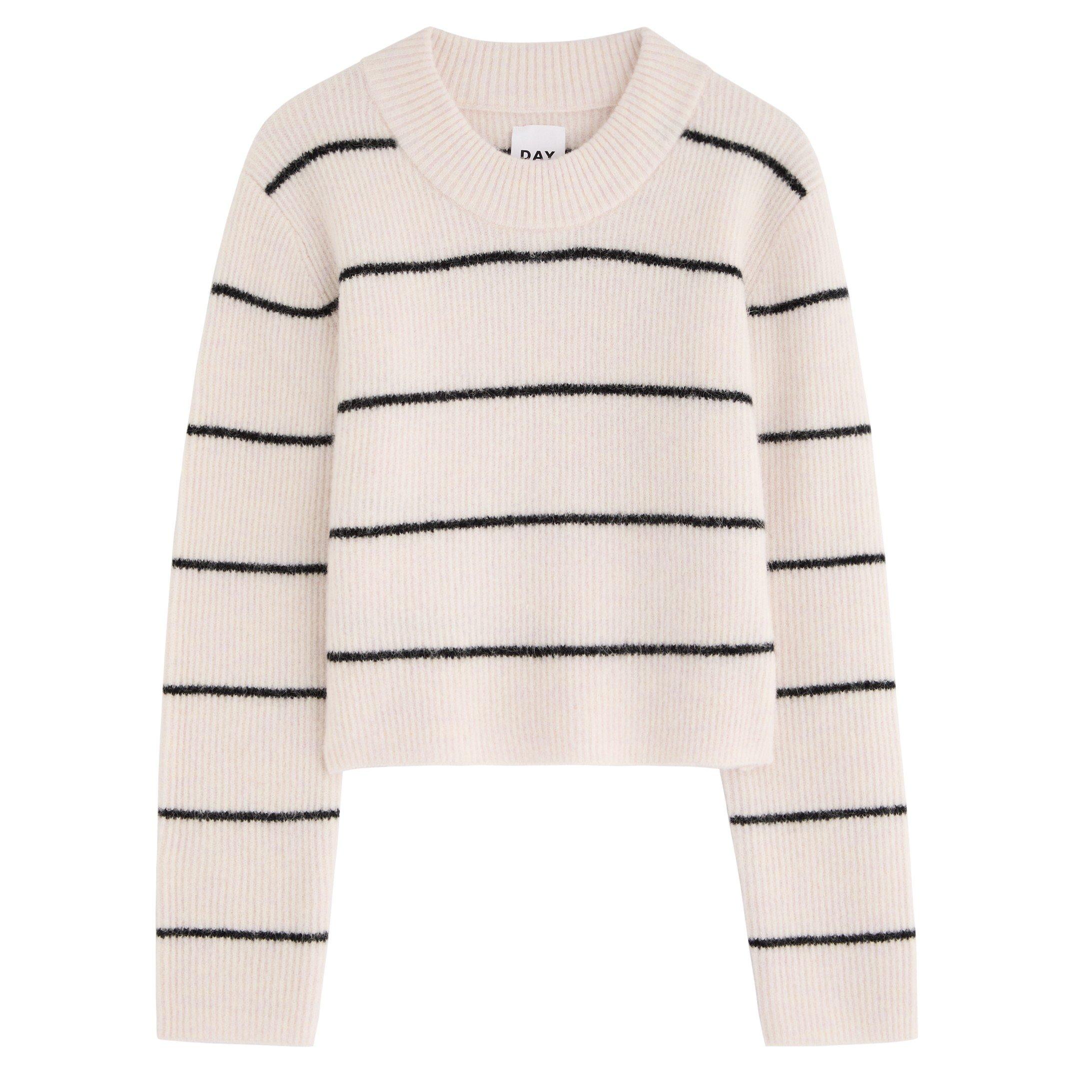 OFF WHITE - Day Birger Et Mikkelson - KW GABY LUXE STRIPE JUMPER