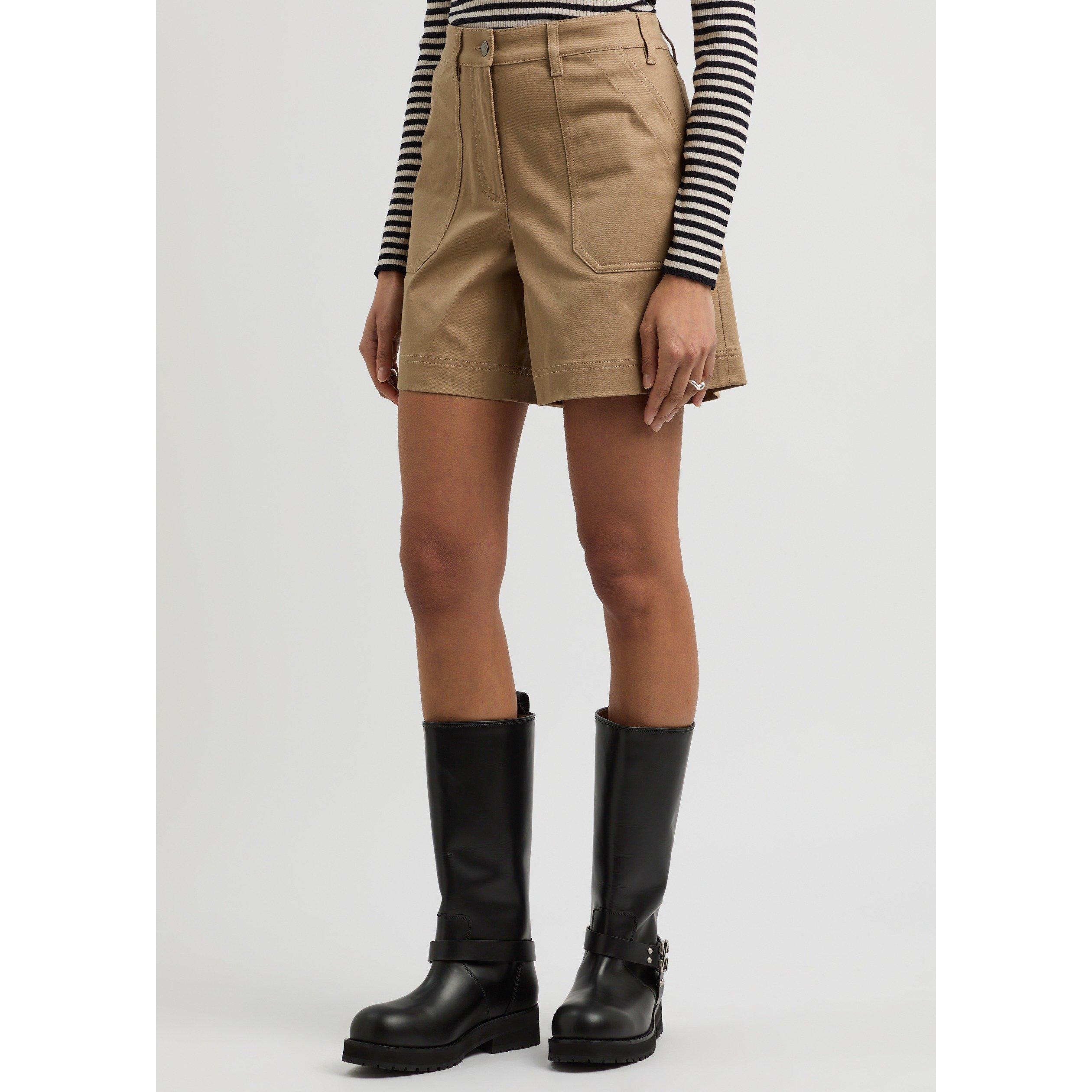 KHAKI - Moncler - Women's Cotton Chino Shorts - 2