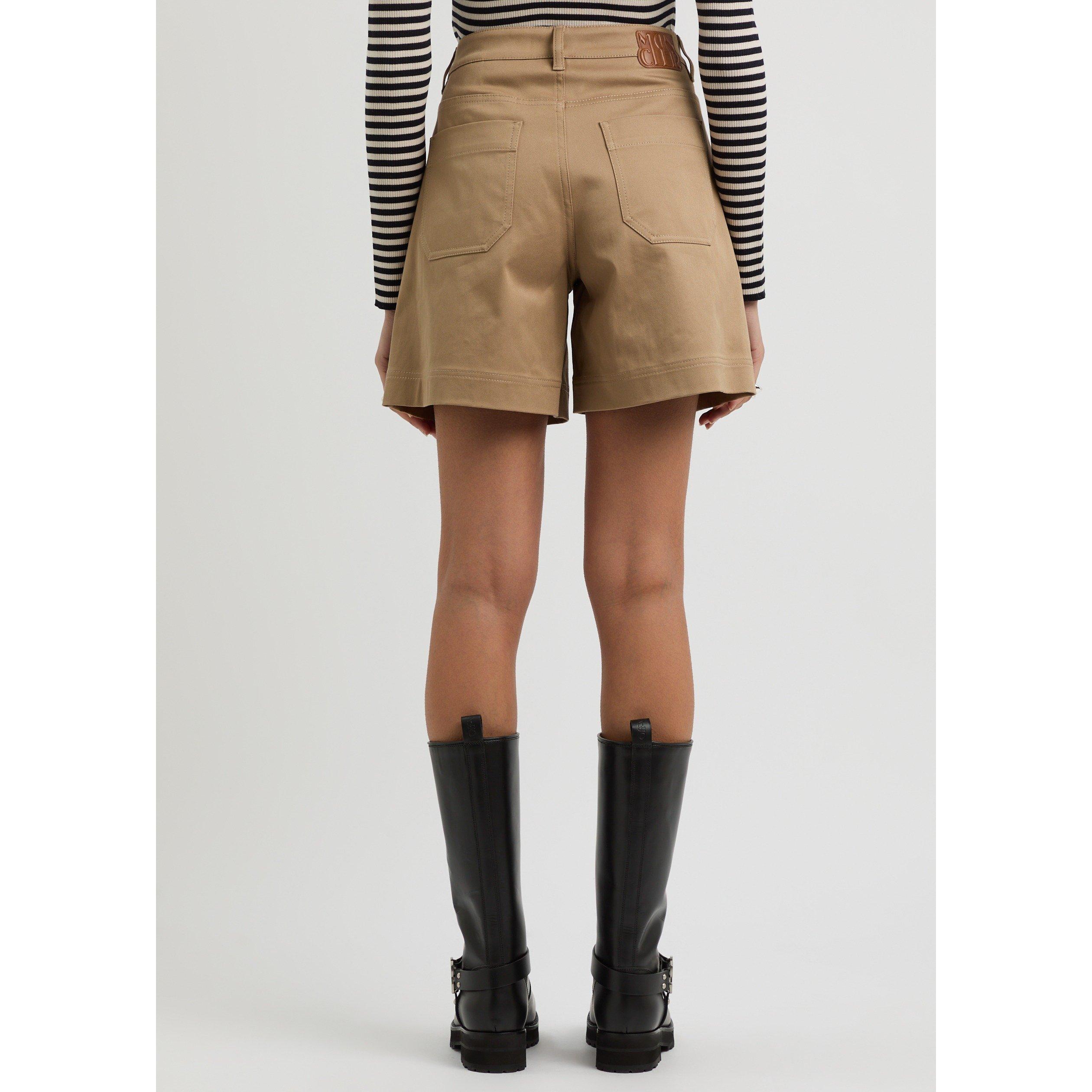 KHAKI - Moncler - Women's Cotton Chino Shorts - 3