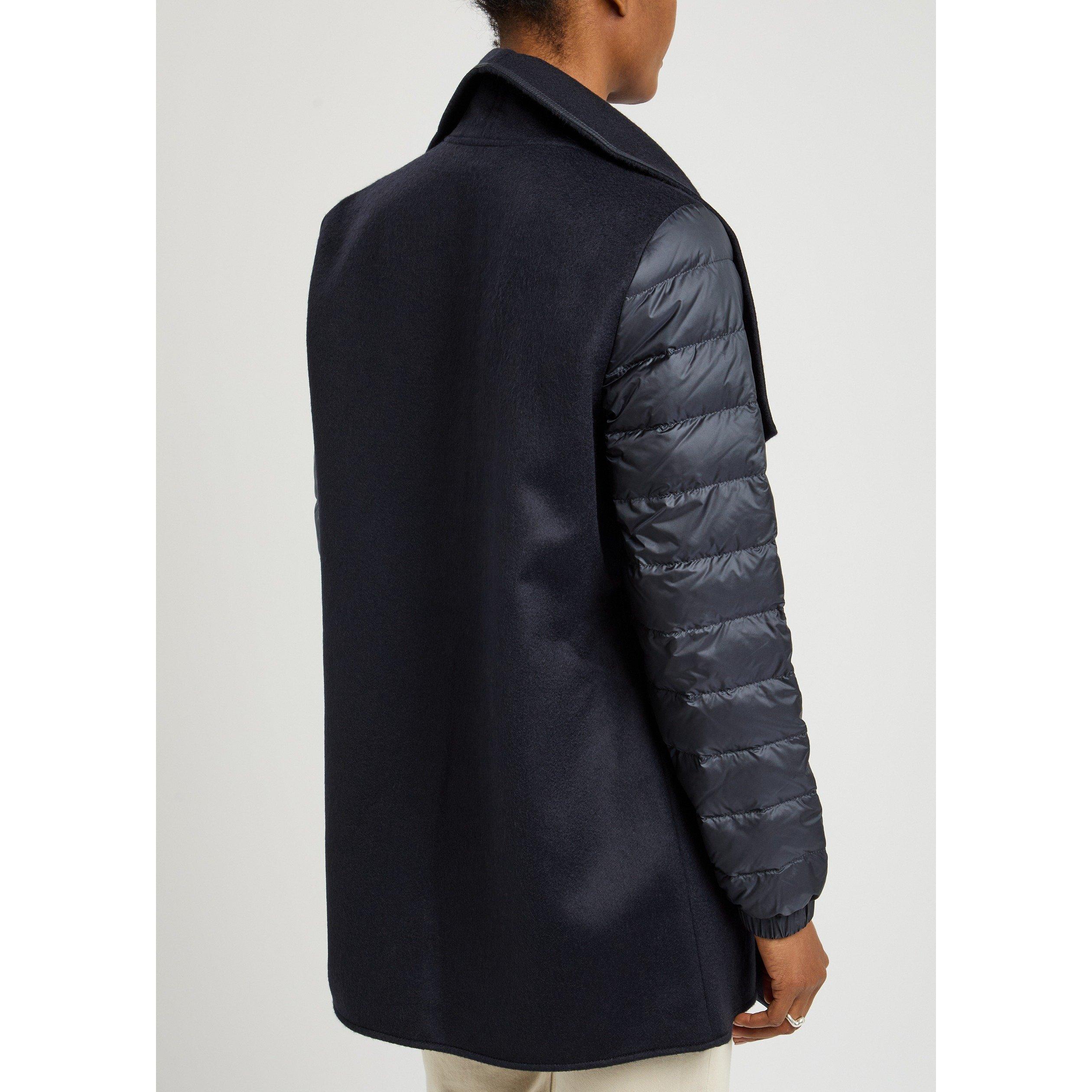 BLUE DARK - Moncler - Women's Wool Relaxed-Fit Cape - 3