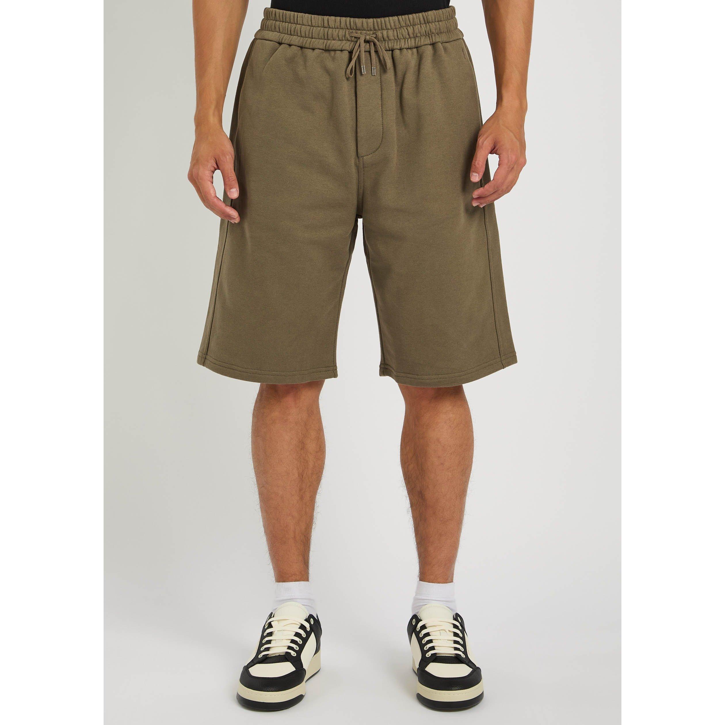 KHAKI - Saint Laurent - Men's Cotton Relaxed-Fit Jogger Shorts - 2