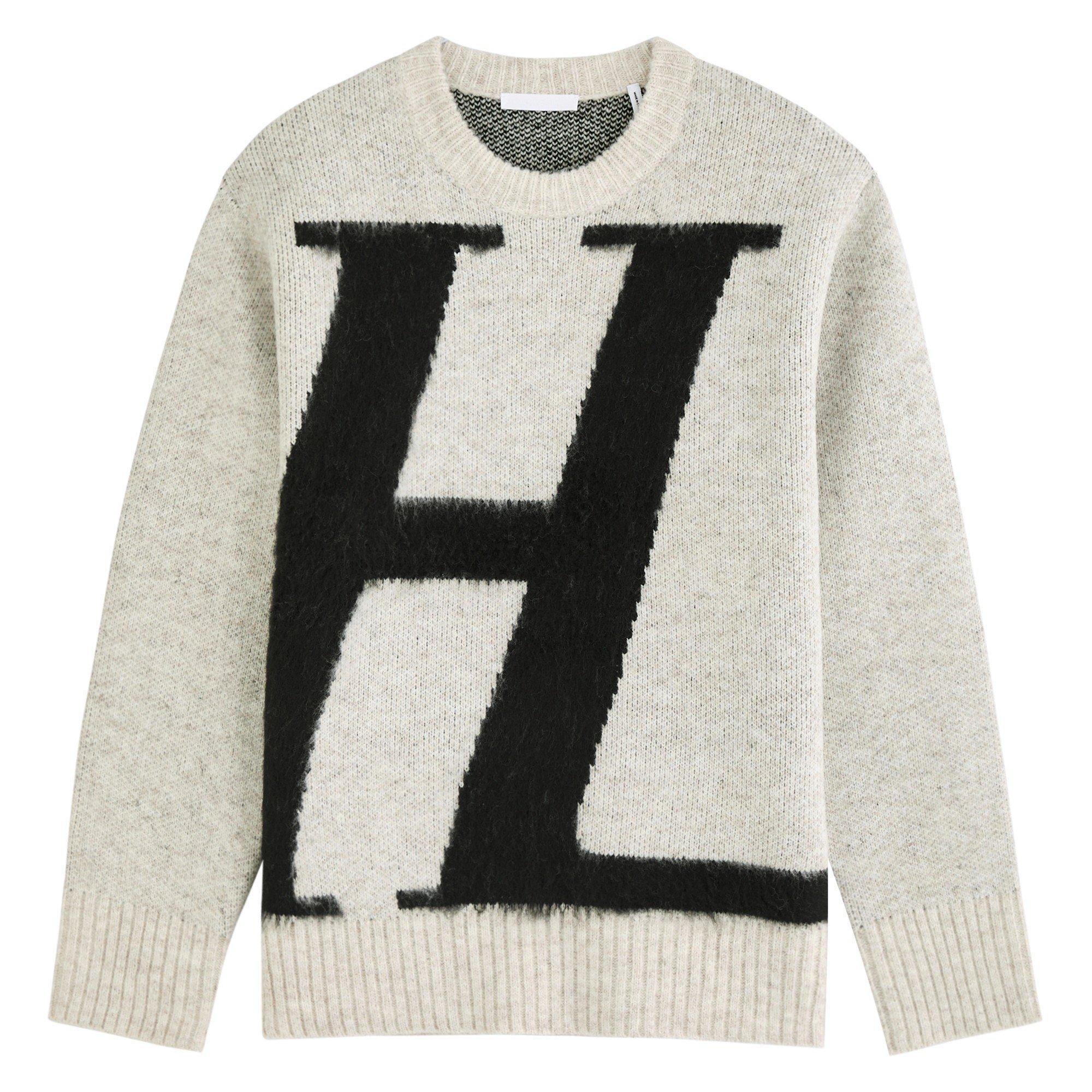LIGHT GREY - Helmut Lang - HL KNIT INITIAL CREW