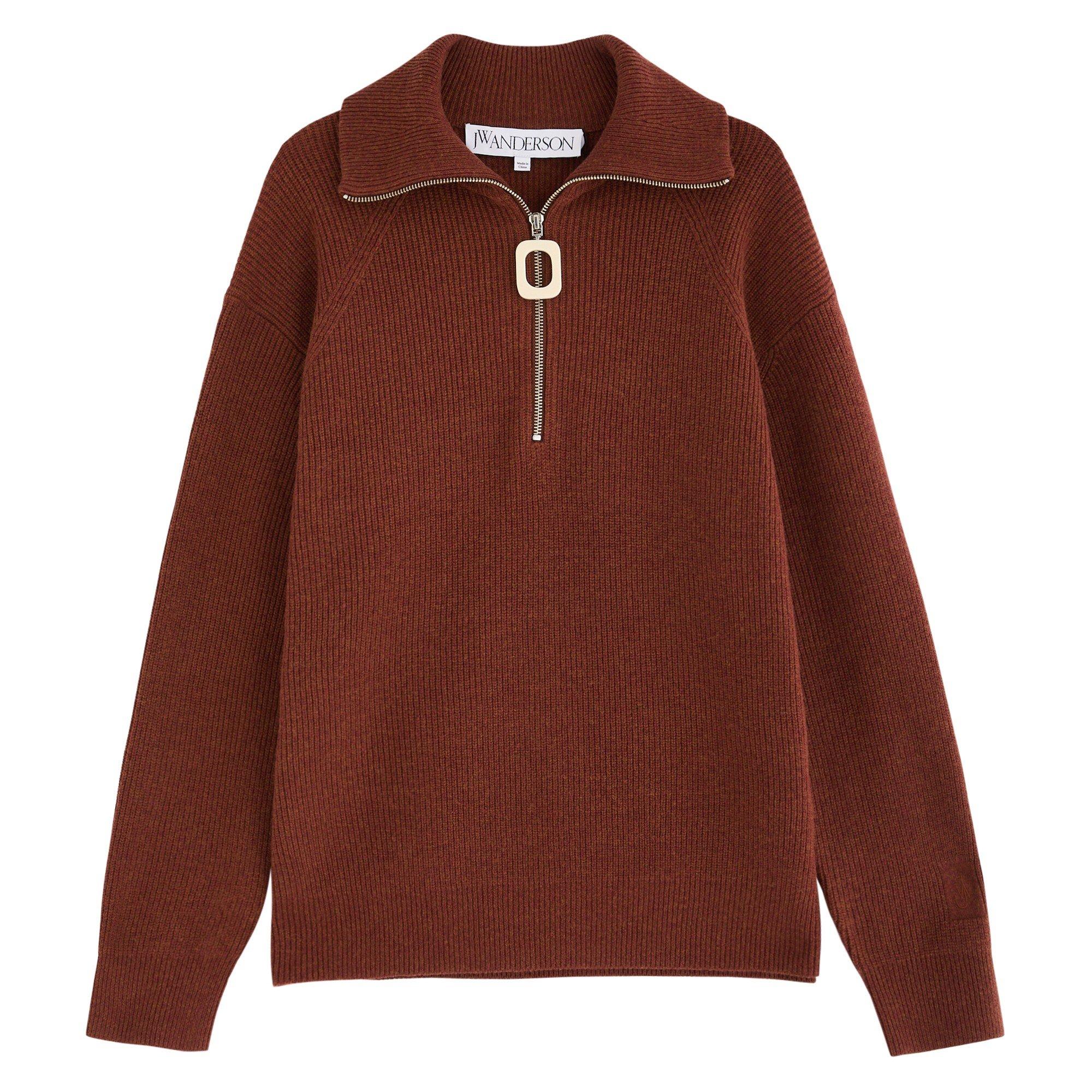 RUST - JW Anderson - HALF ZIP JUMPER