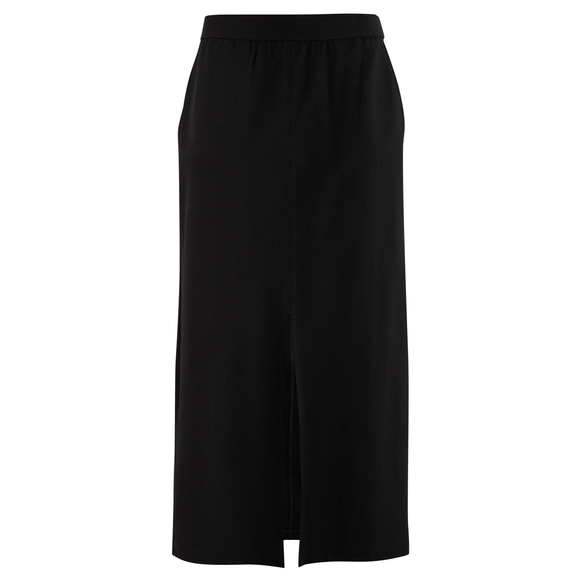BLACK - Eileen Fisher - SS CREPE MAXI SKIRT