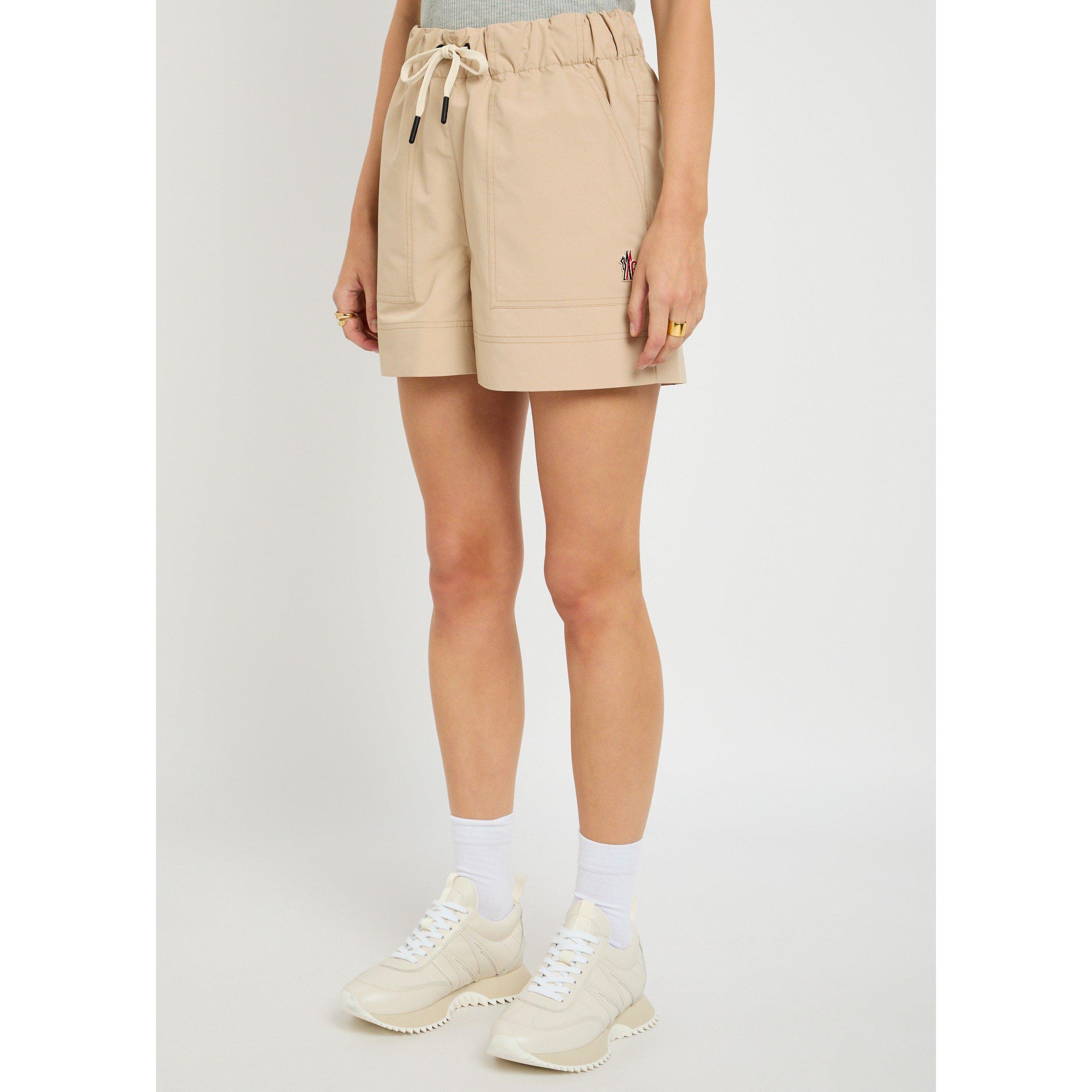 BEIGE - Moncler - Women's Water-Resistant Relaxed-Fit Tracksuit Shorts - 2