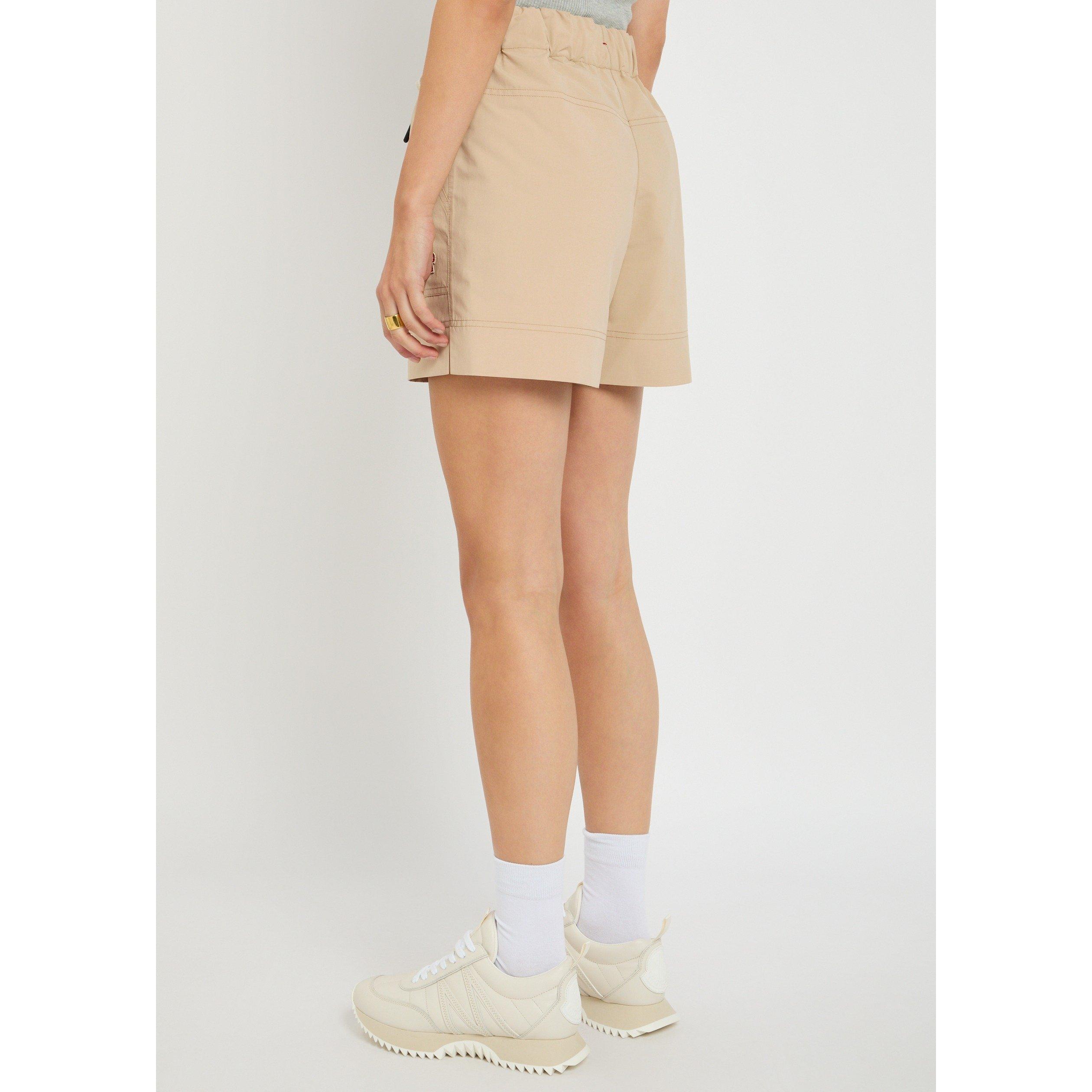 BEIGE - Moncler - Women's Water-Resistant Relaxed-Fit Tracksuit Shorts - 3