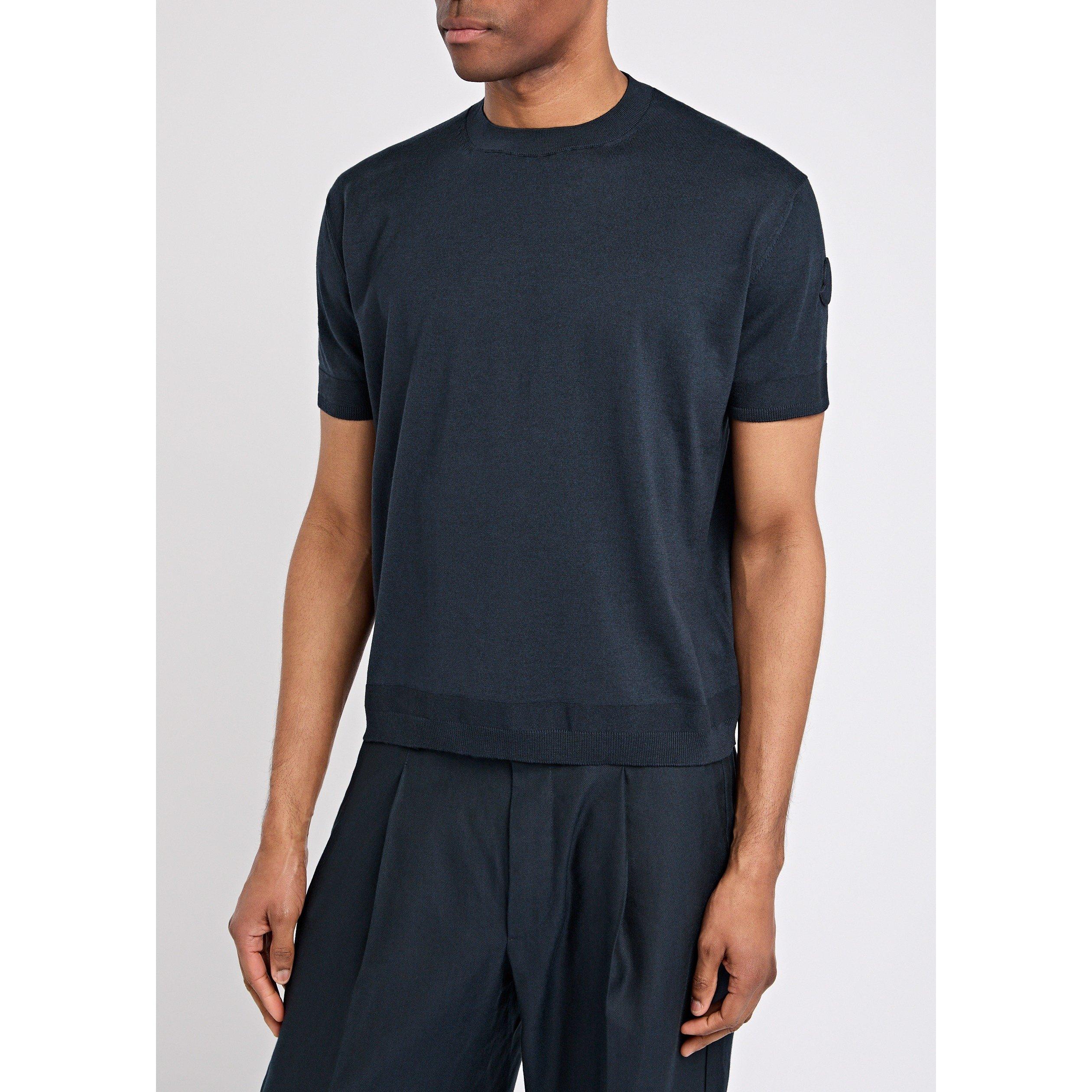 NAVY - Moncler - MON SS KNITTED TEE - 2