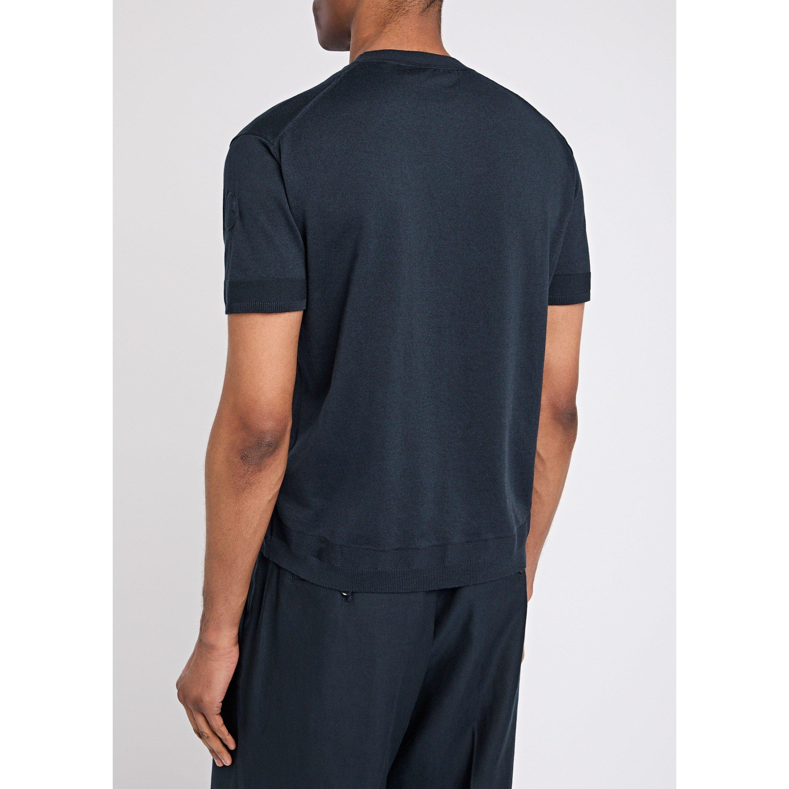 NAVY - Moncler - MON SS KNITTED TEE - 3