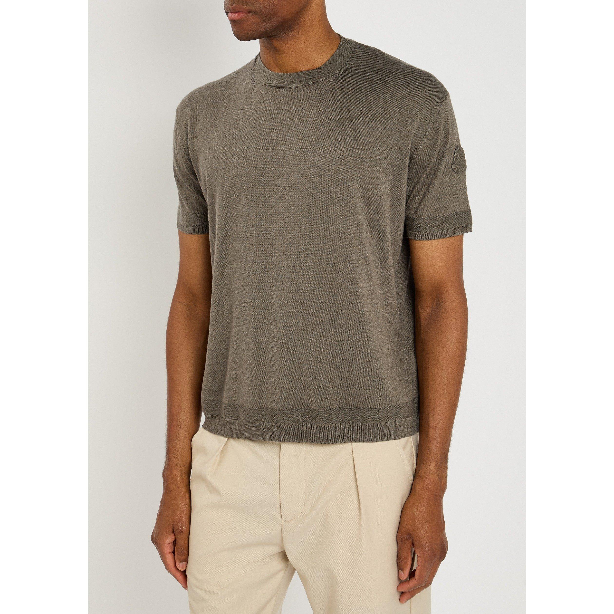 KHAKI - Moncler - MON SS KNITTED TEE - 2