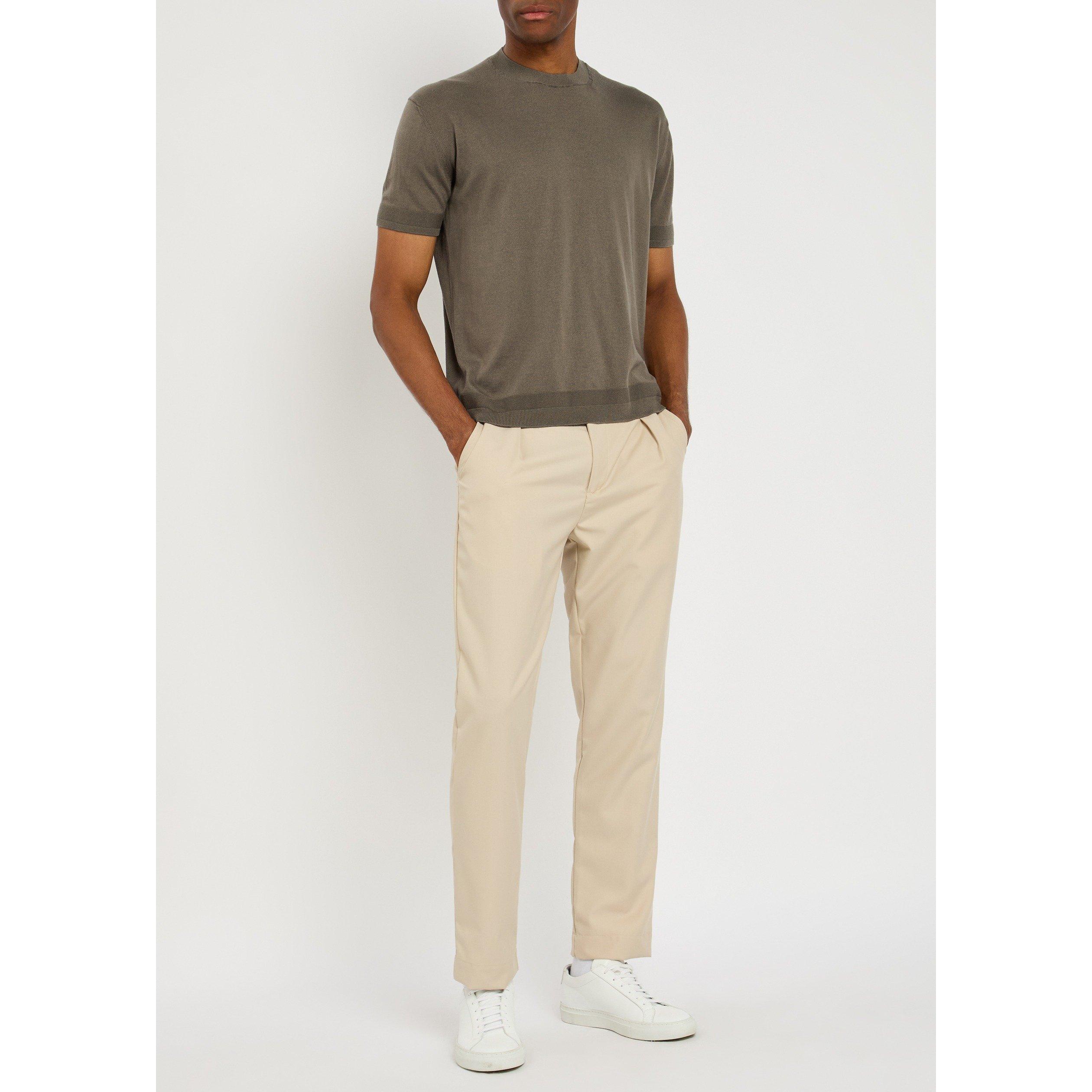 KHAKI - Moncler - MON SS KNITTED TEE - 4