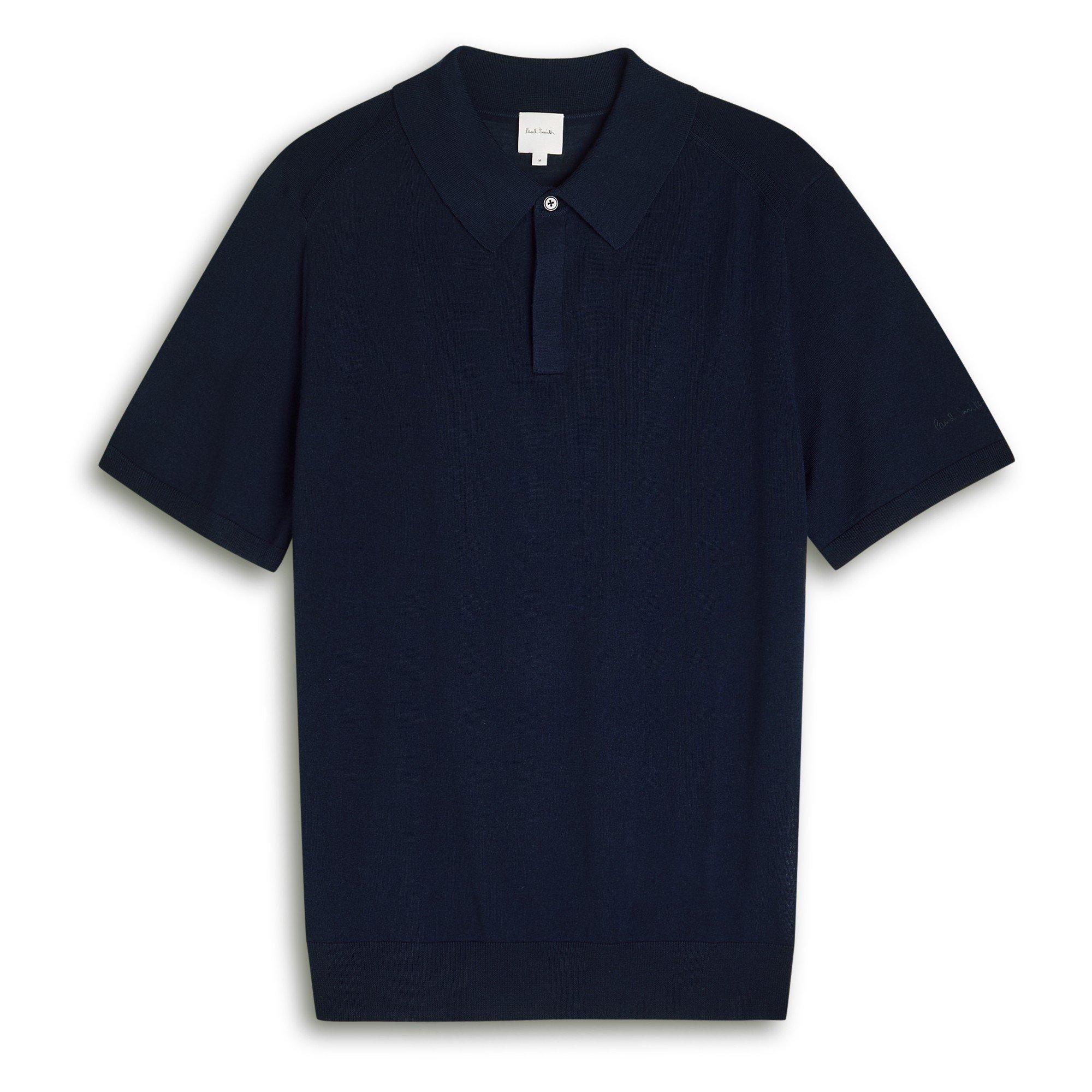 NAVY - Paul Smith - PS KNITTED SS POLO