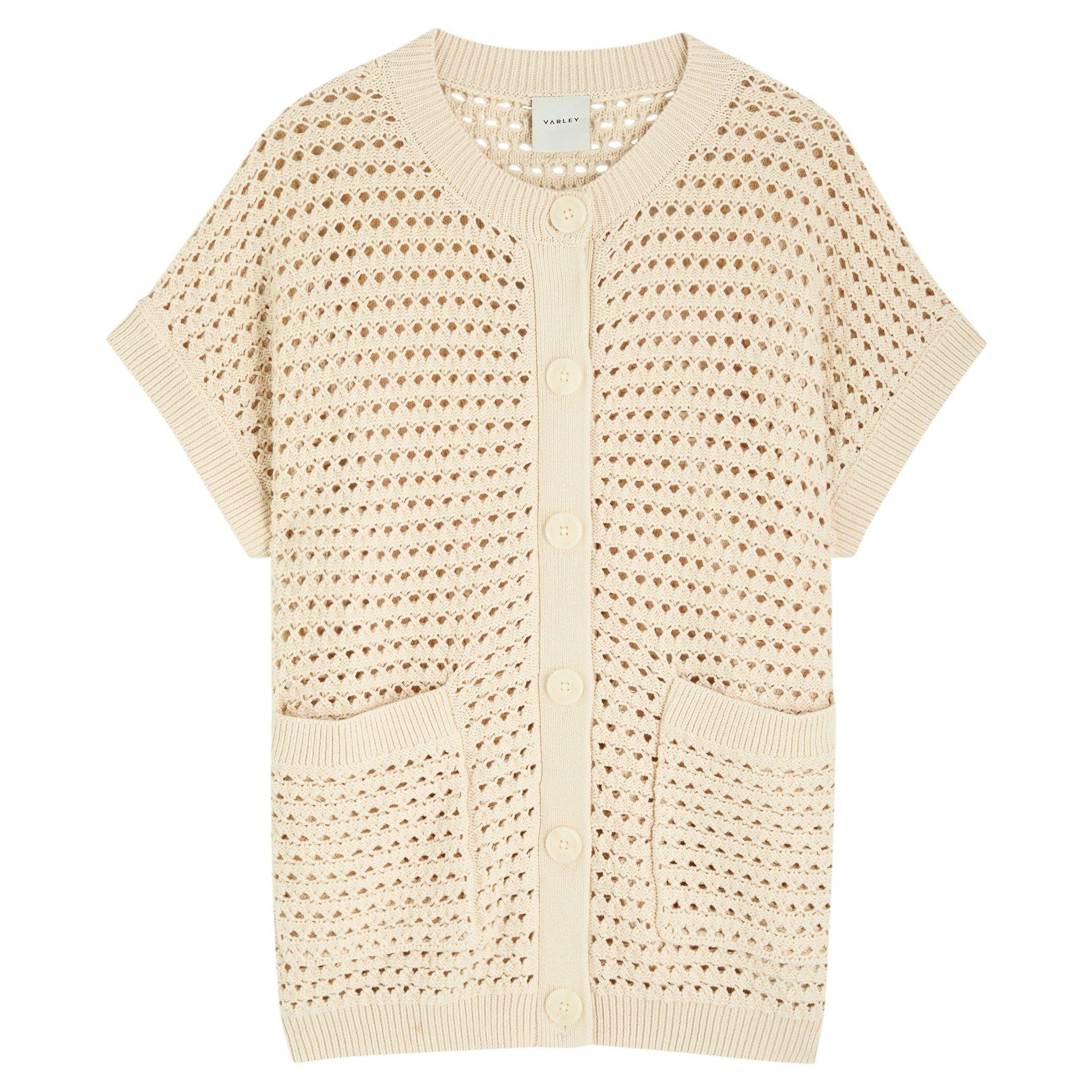CREAM - Varley - V SIDRA BUTTON THROUGH VEST