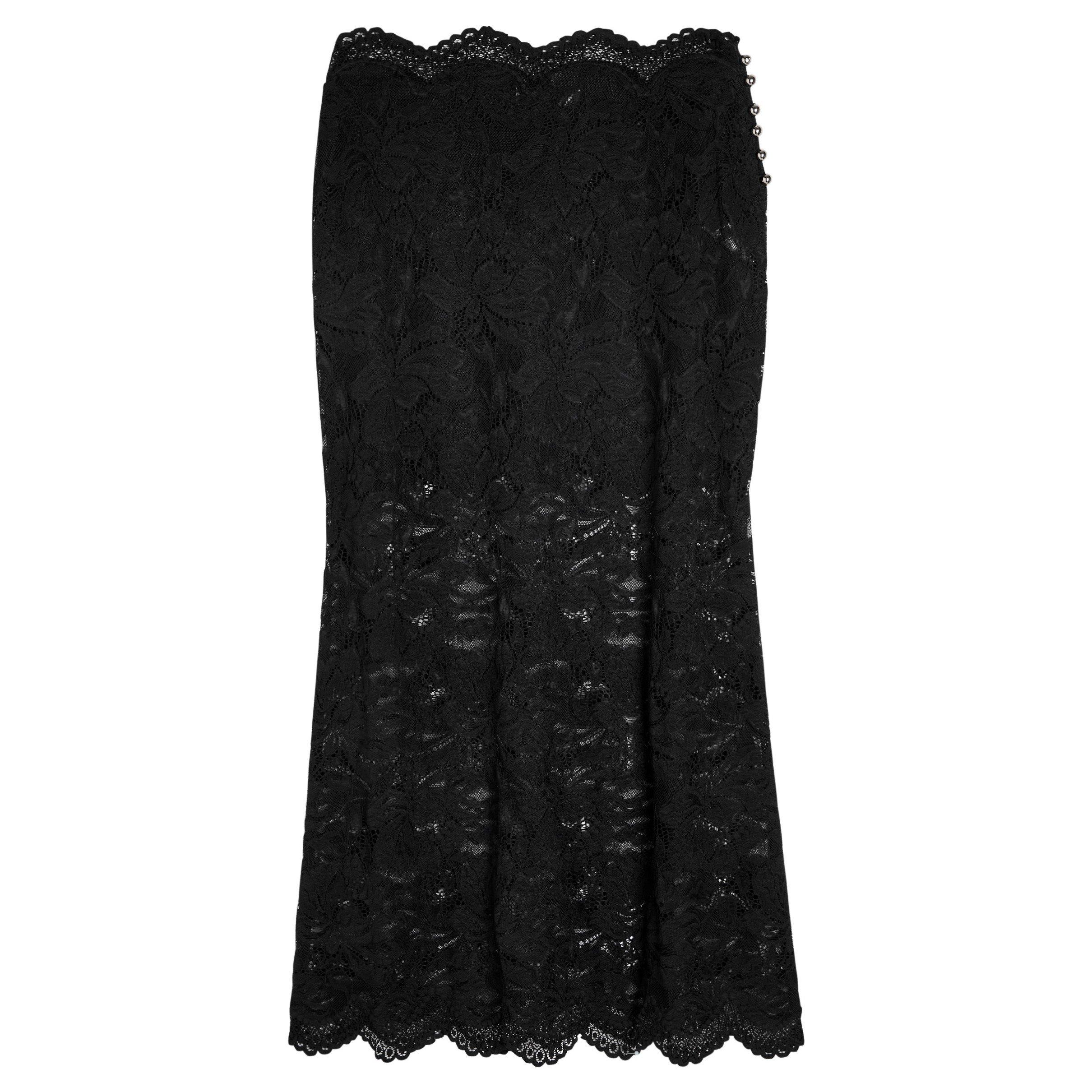 BLACK - Rabanne - JUPE LACE SKIRT