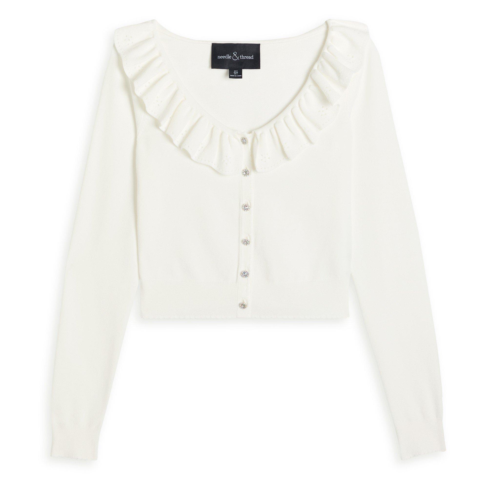 CREAM - Needle and Thread - KW LS POINTELLE CARDIGAN