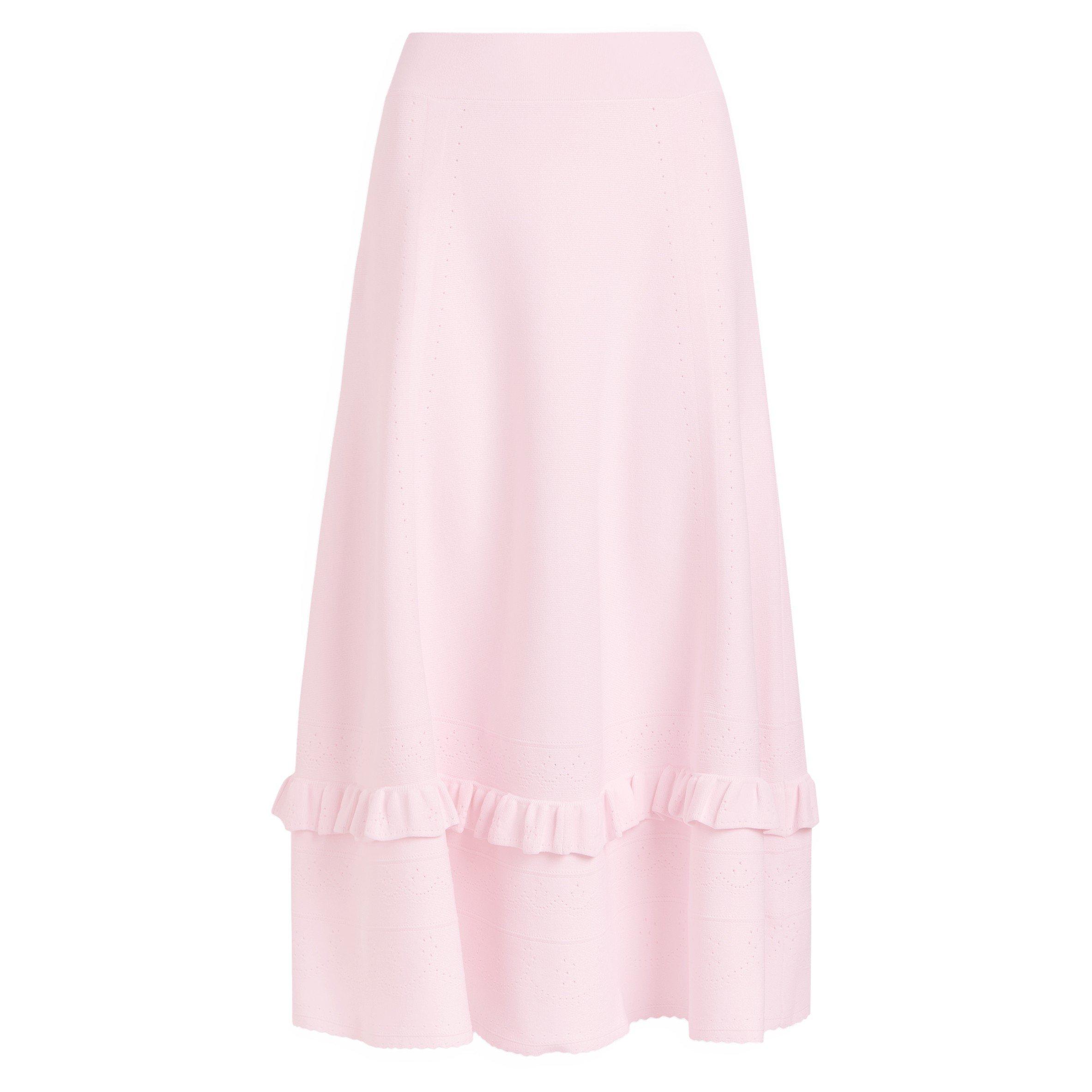 PINK - Needle and Thread - SS POINTELLE KNIT SKIRT