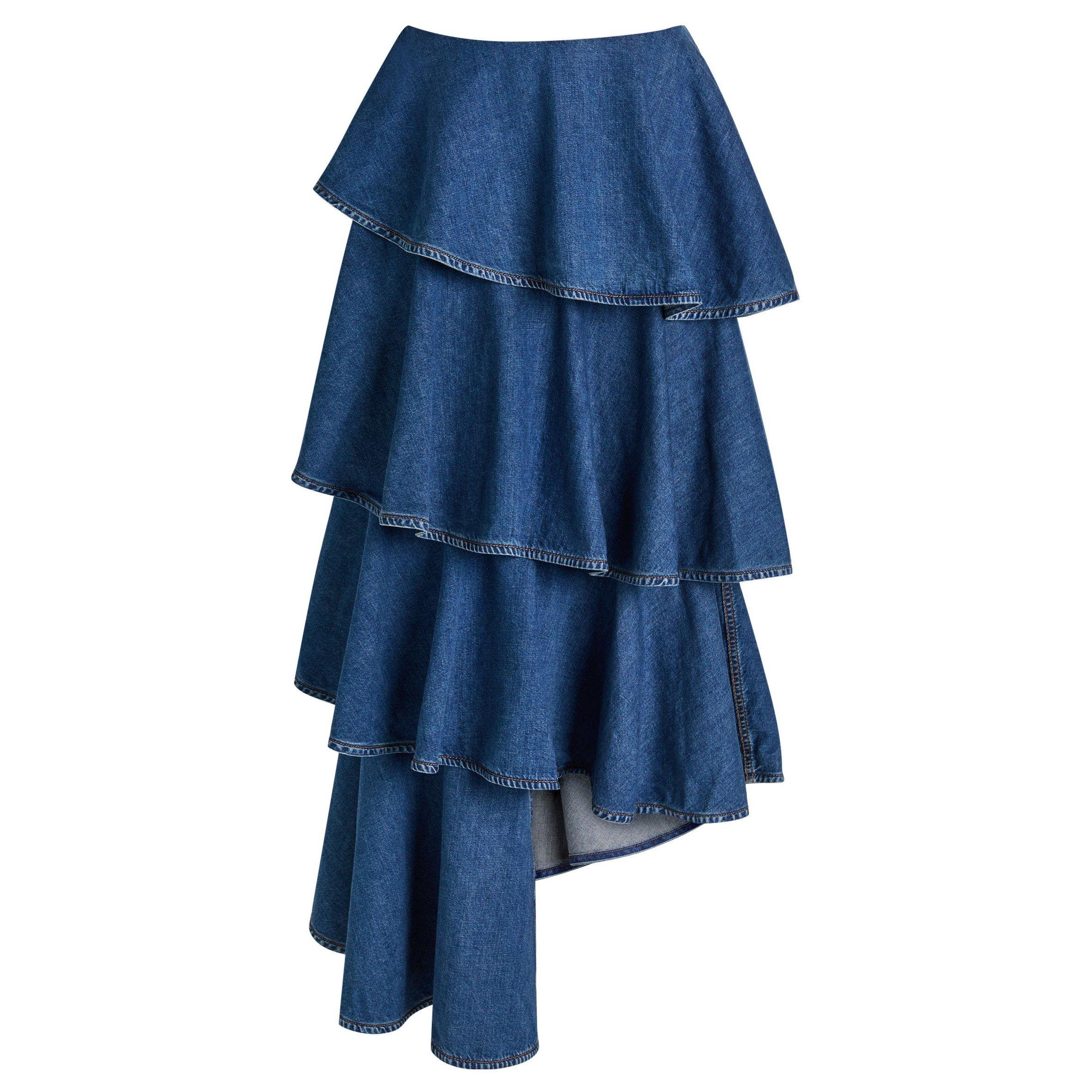 BLUE - Alaia - SPIRAL SKIRT - 1