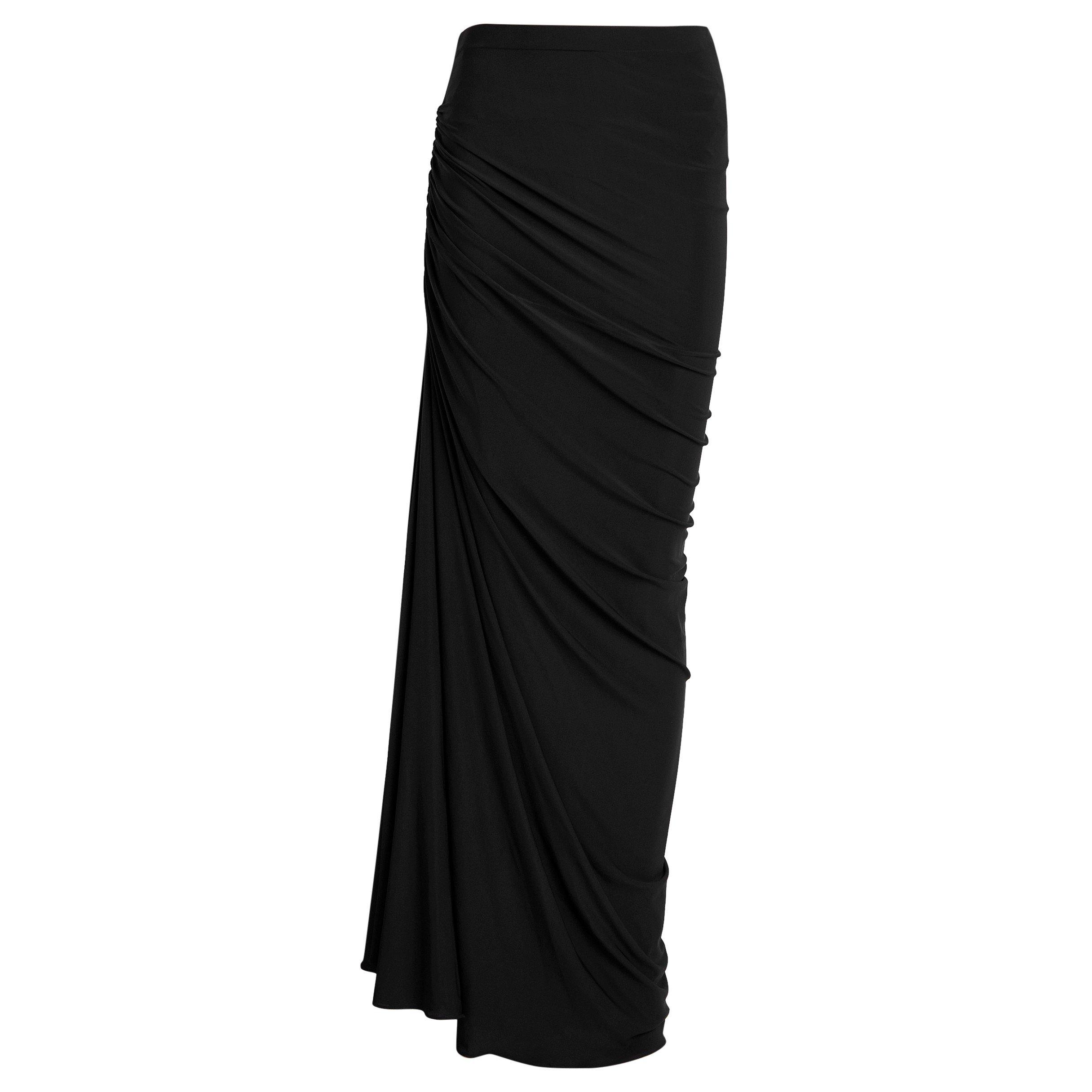 BLACK - Alaia - GATHERED SKIRT - 1
