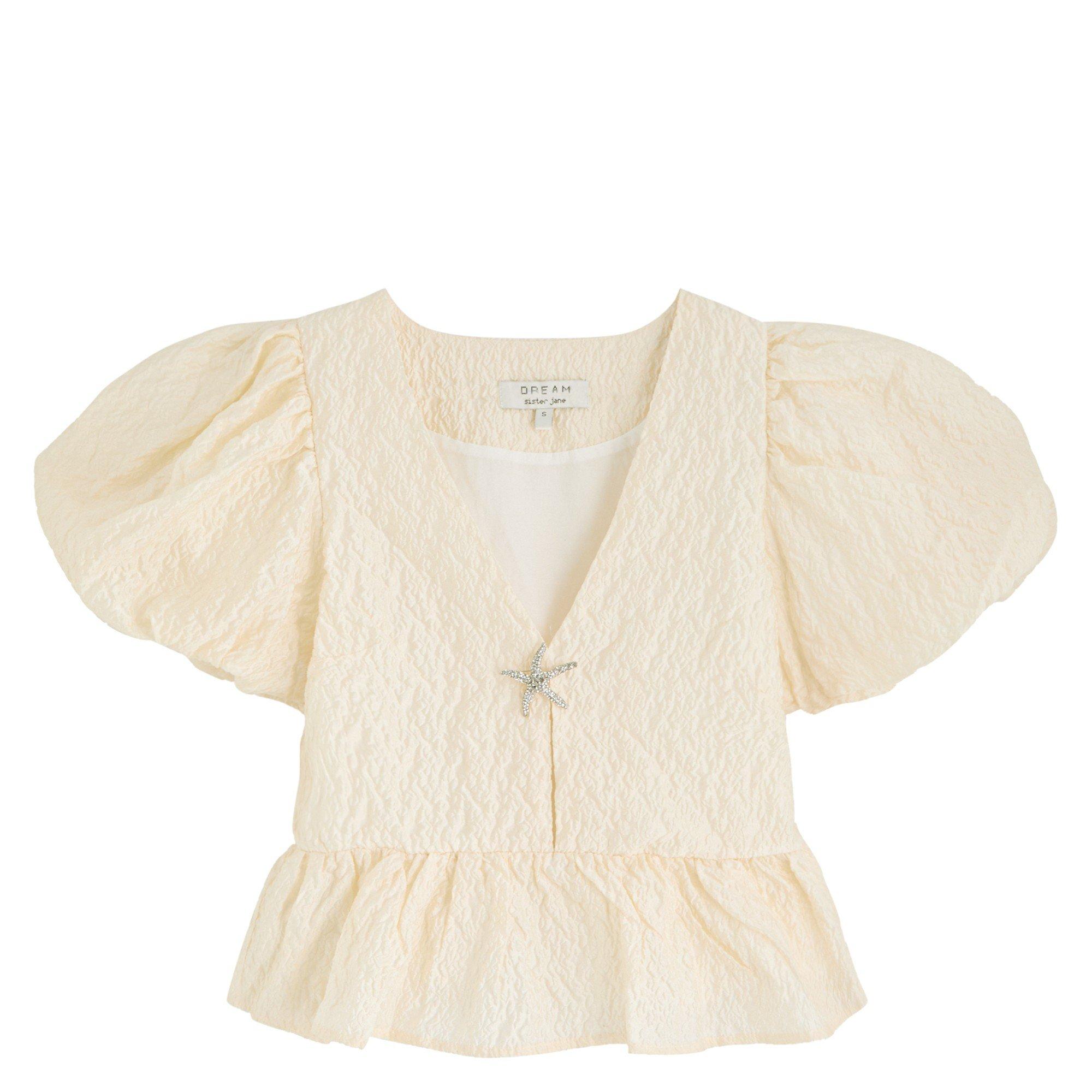 OFF WHITE - Sister Jane - T Reef Jacquard Top