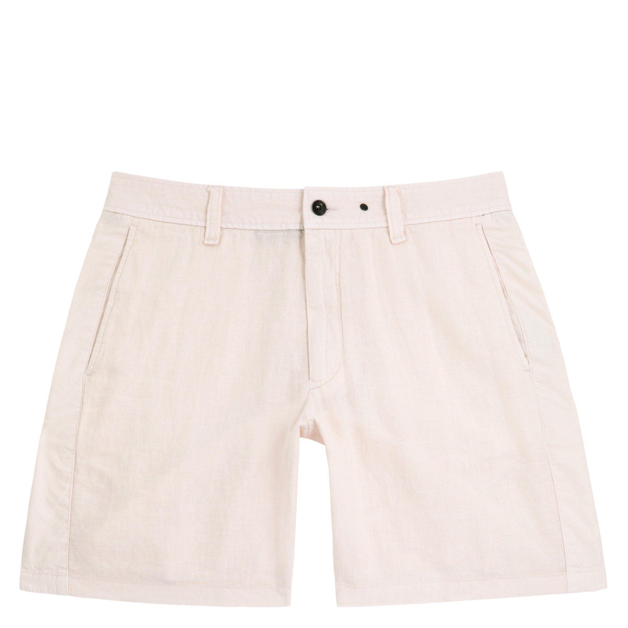 CREAM - Rag and Bone - Men's Haydon Linen Regular-Fit Shorts