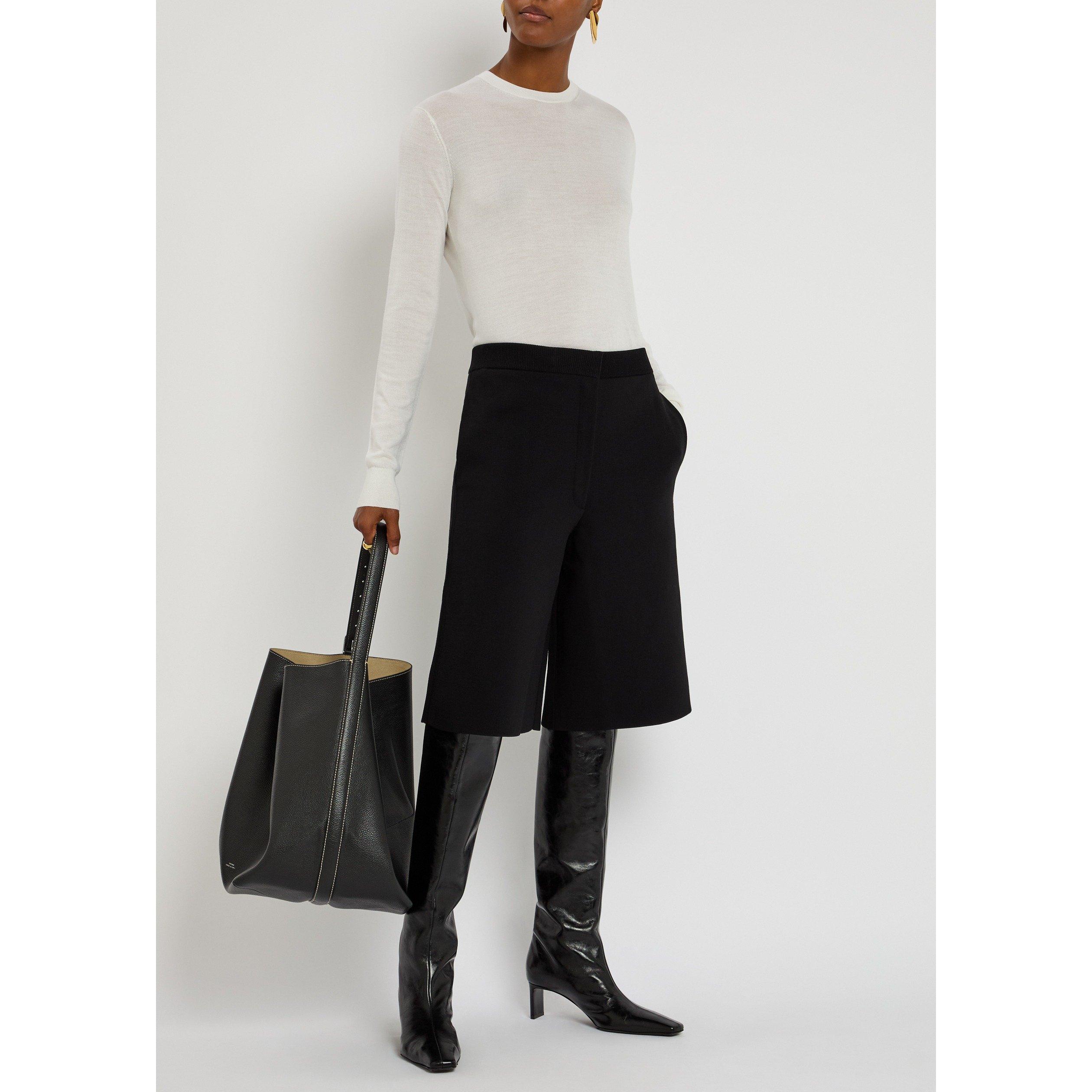 ECRU - Toteme - Women's Fine-Knit Wool Crew-Neck Jumper - 5