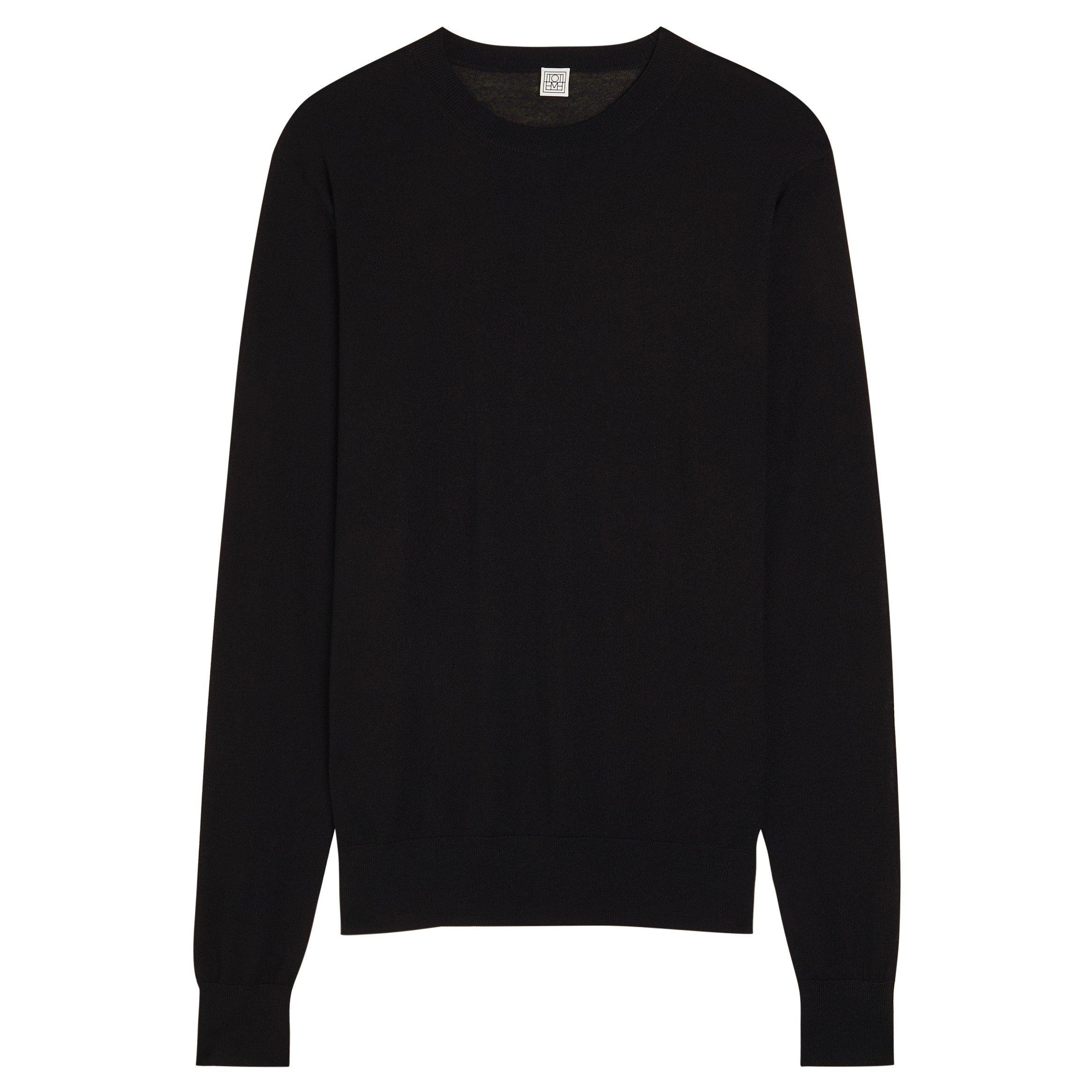 Women's Fine-Knit Wool Crew-Neck Jumper