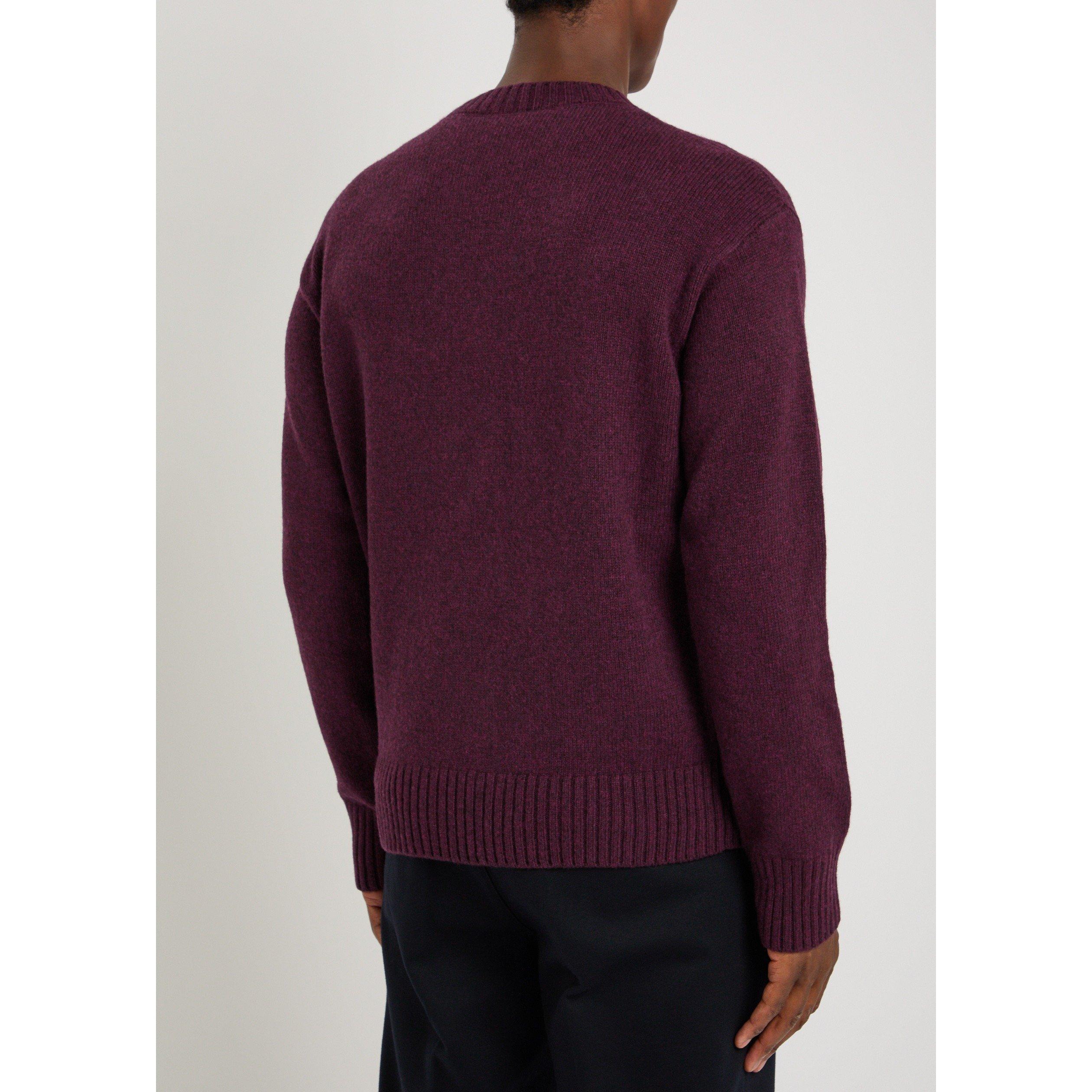 Moncler | MON BADGE CREW NECK KNIT | HARVEY NICHOLS
