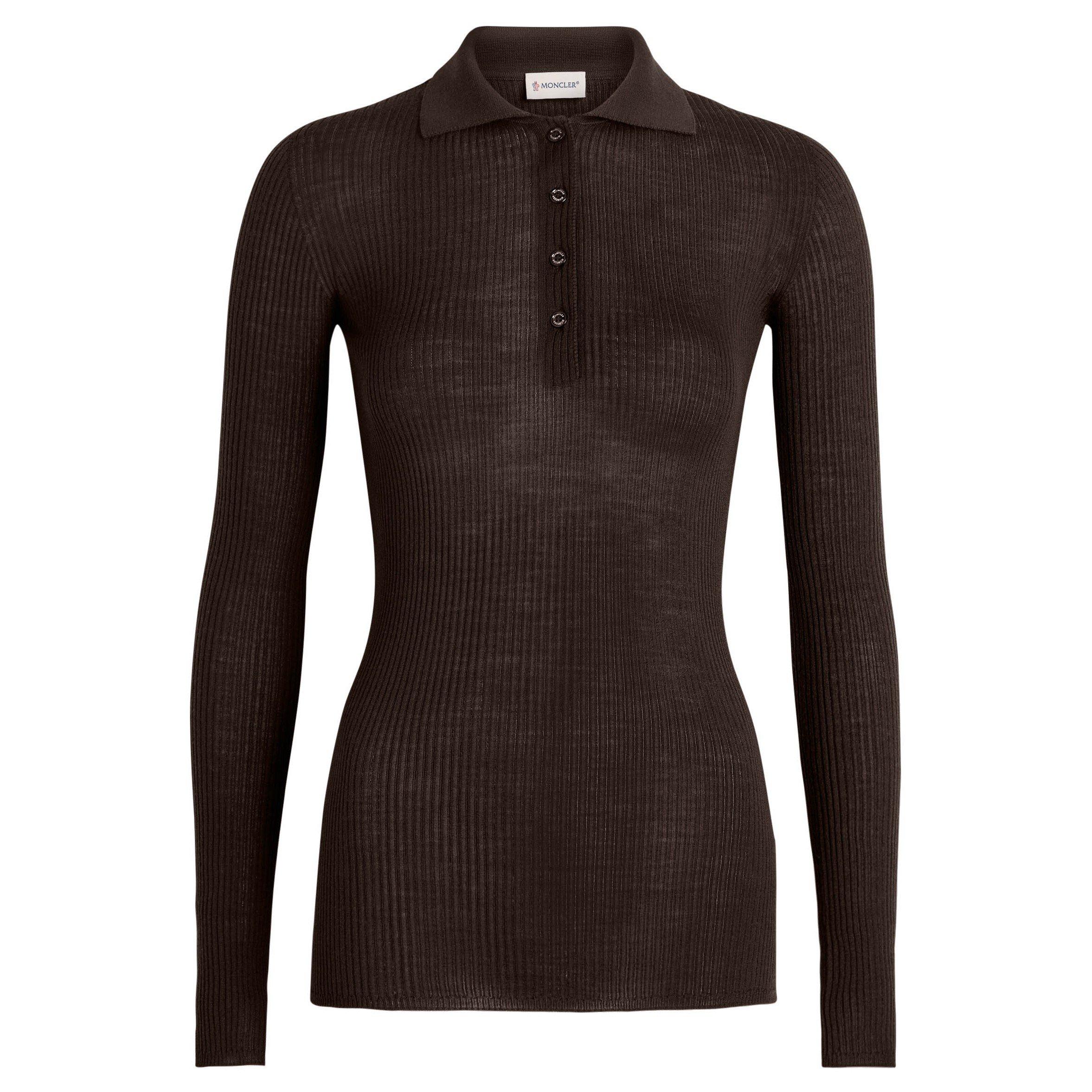 BLACK - Moncler - L S POLO - 1