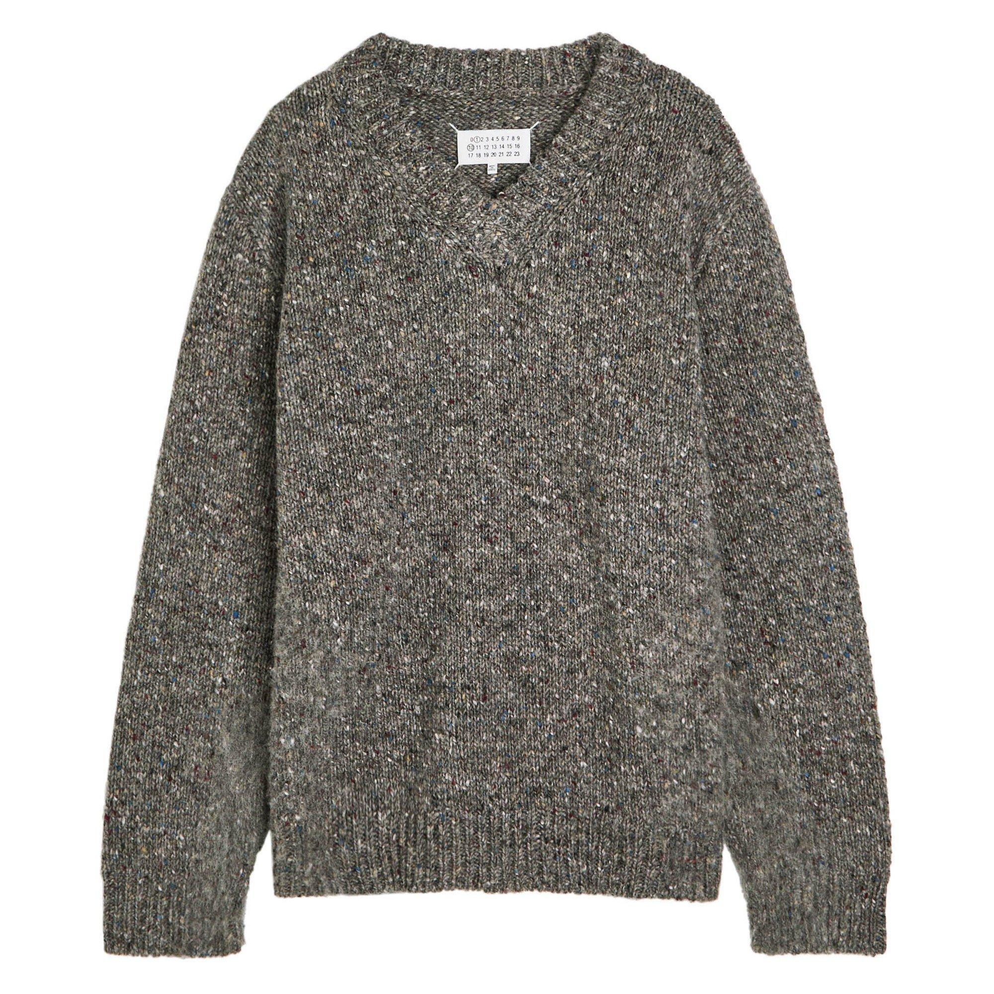 GREY - Maison Margiela - VNECK SWEATER