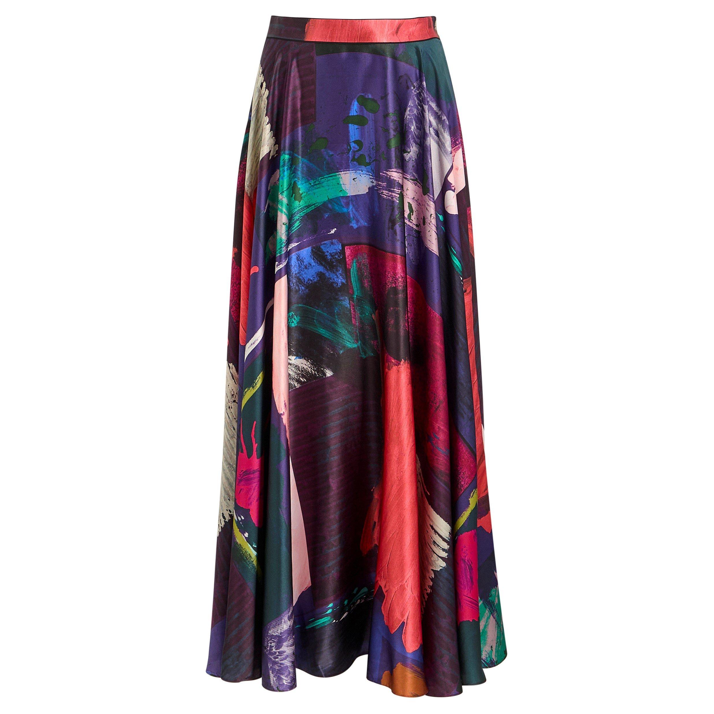MULTI PRINT - Roksanda Ilincic - Women's Ameera Silk Midi Skirt - 1