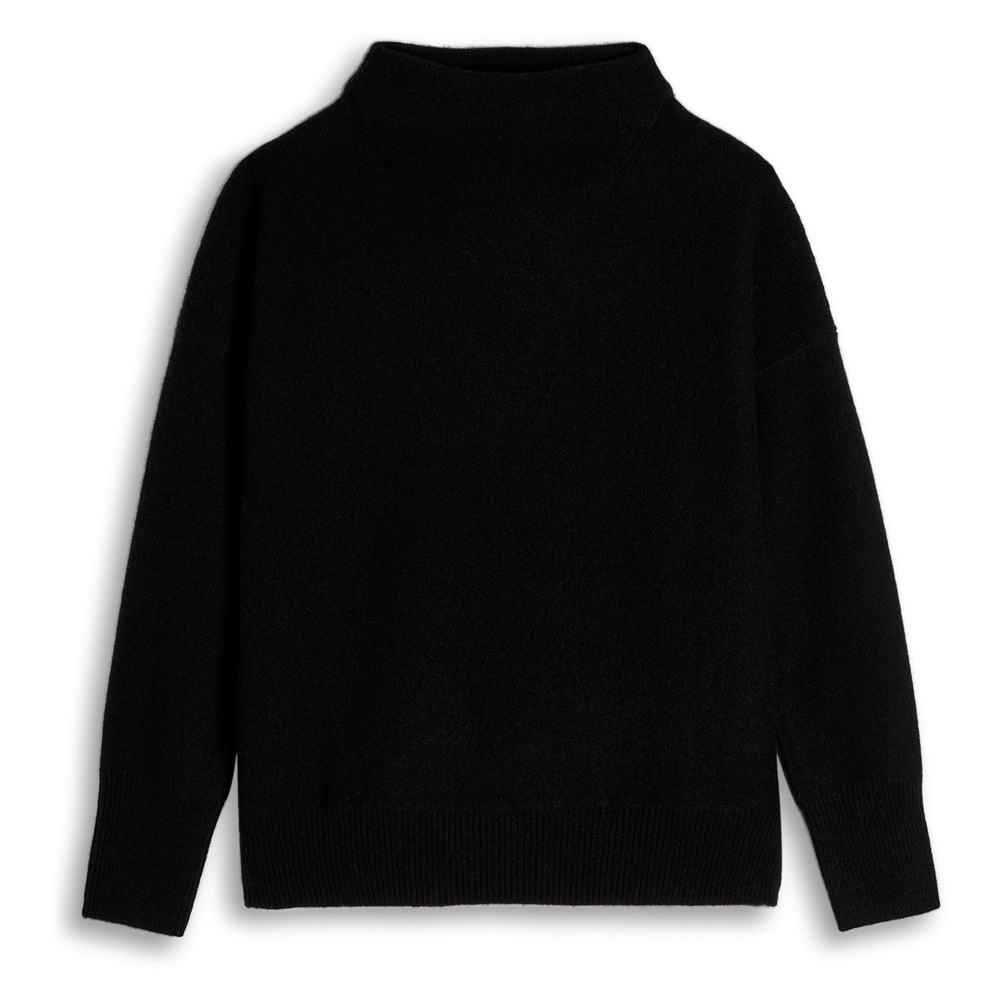 BLACK - Vince - KW BOILED FUNNEL NK PULLOVER