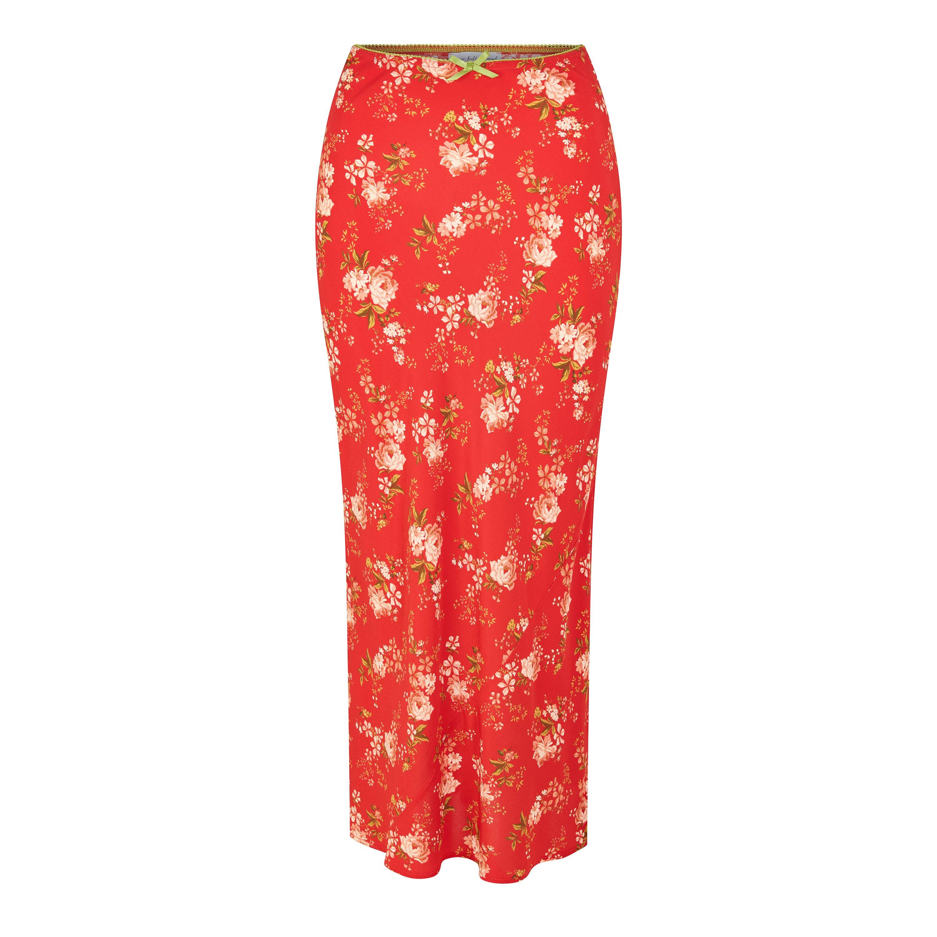RED AND OTHER - Never Fully Dressed - LS FLORAL DORRIS SKIRT - 1
