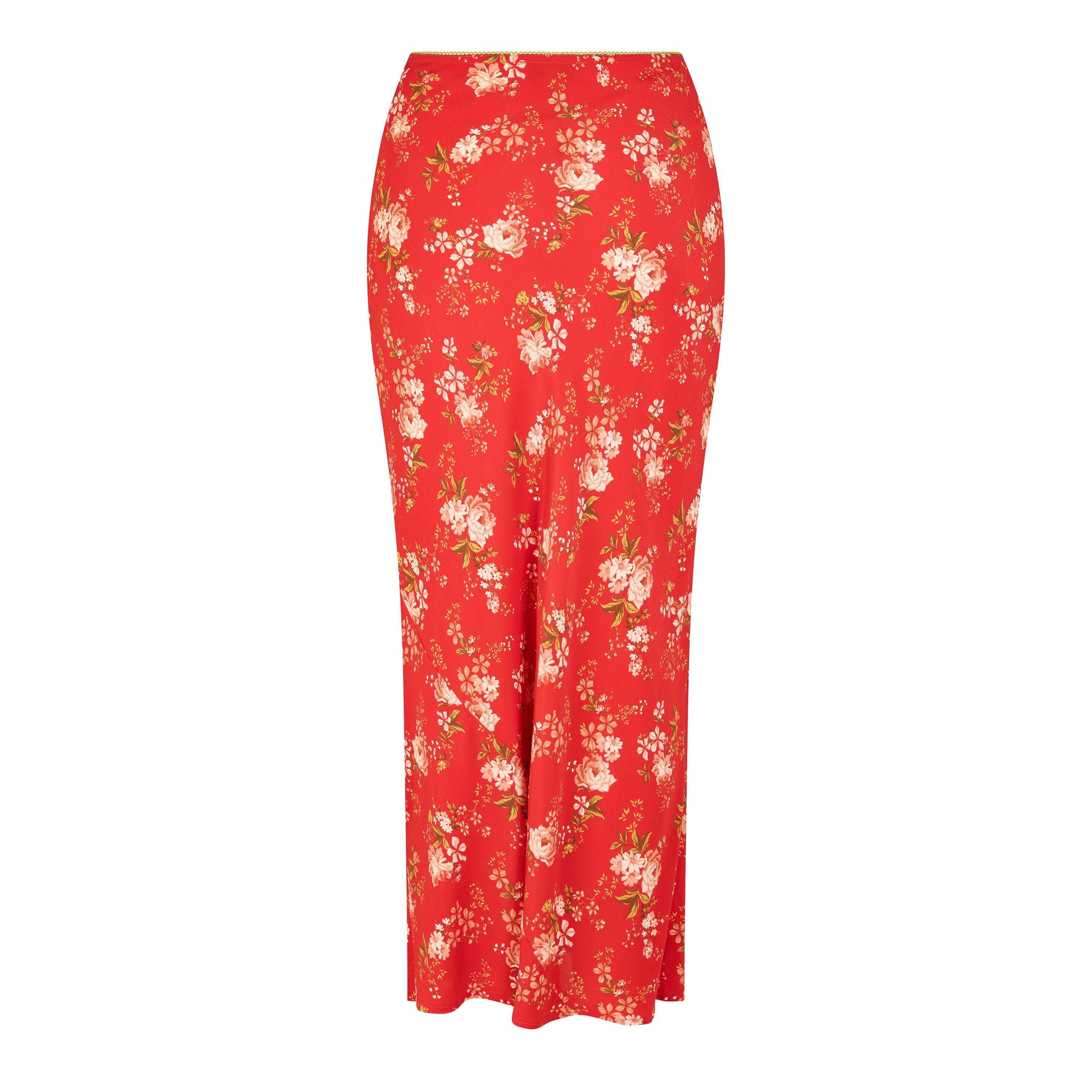 RED AND OTHER - Never Fully Dressed - LS FLORAL DORRIS SKIRT - 2