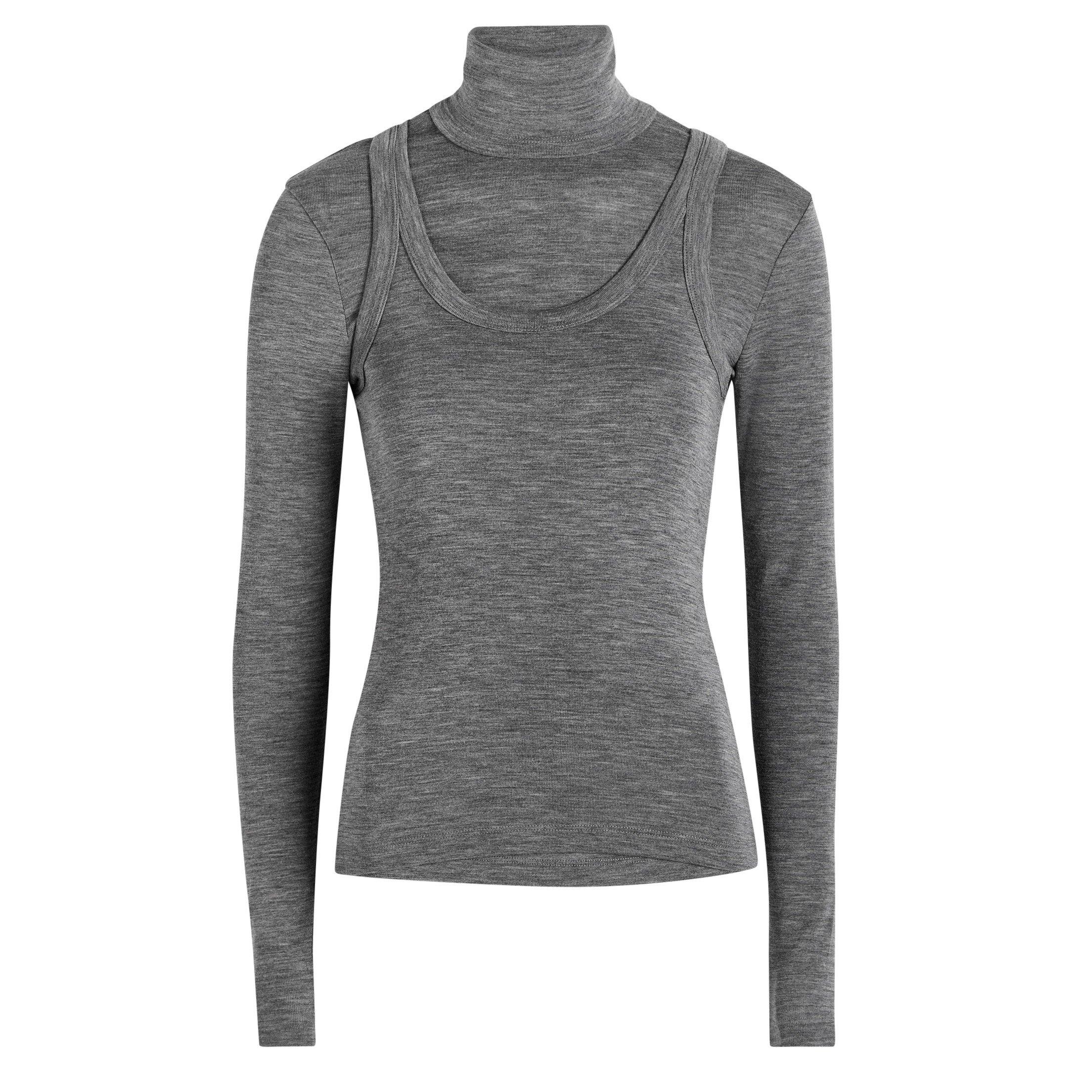 GREY - Rohe - DOUBLE LAYER MERINO KNIT