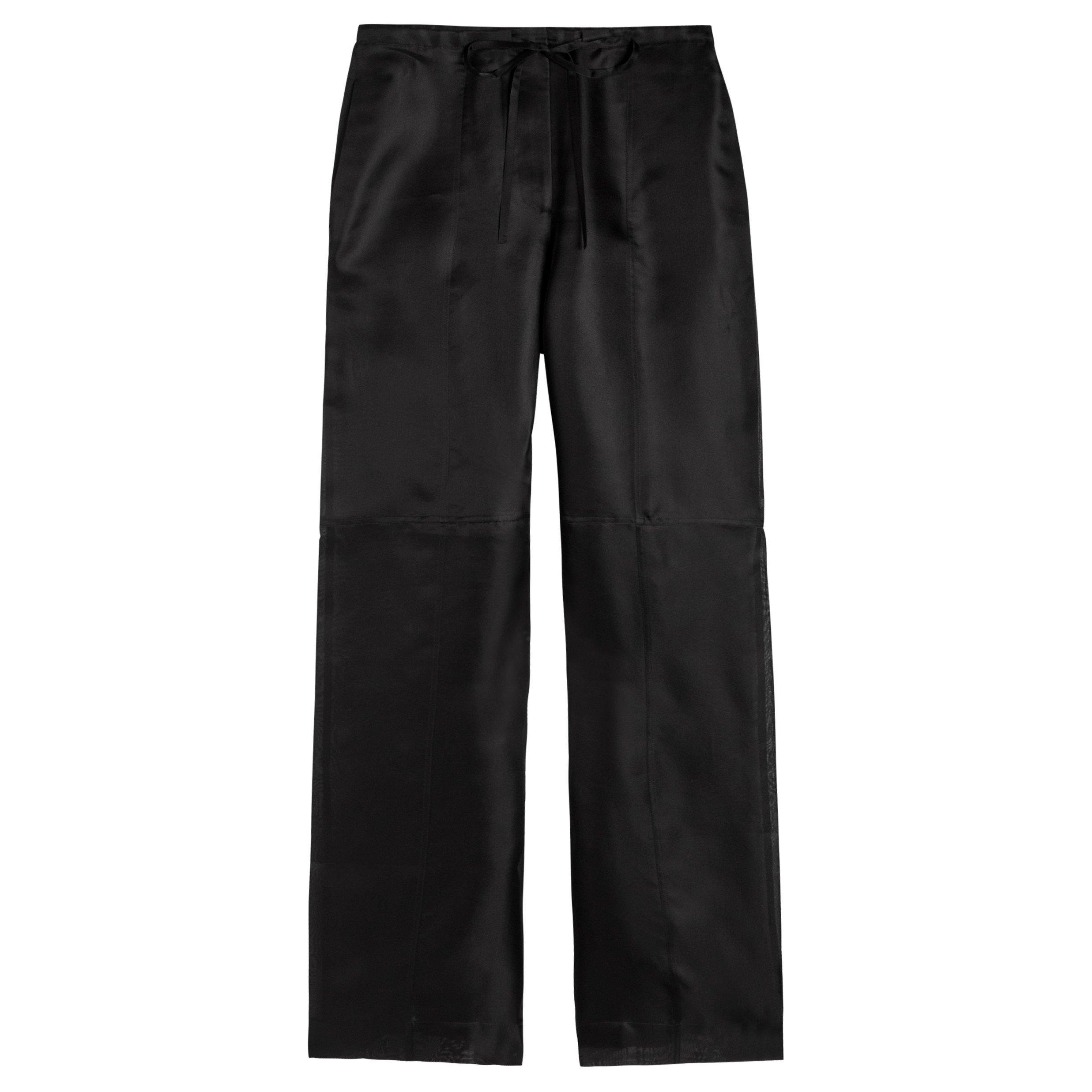 BLACK - Rohe - ORGANZA SILK PARACHUTE TROUSER